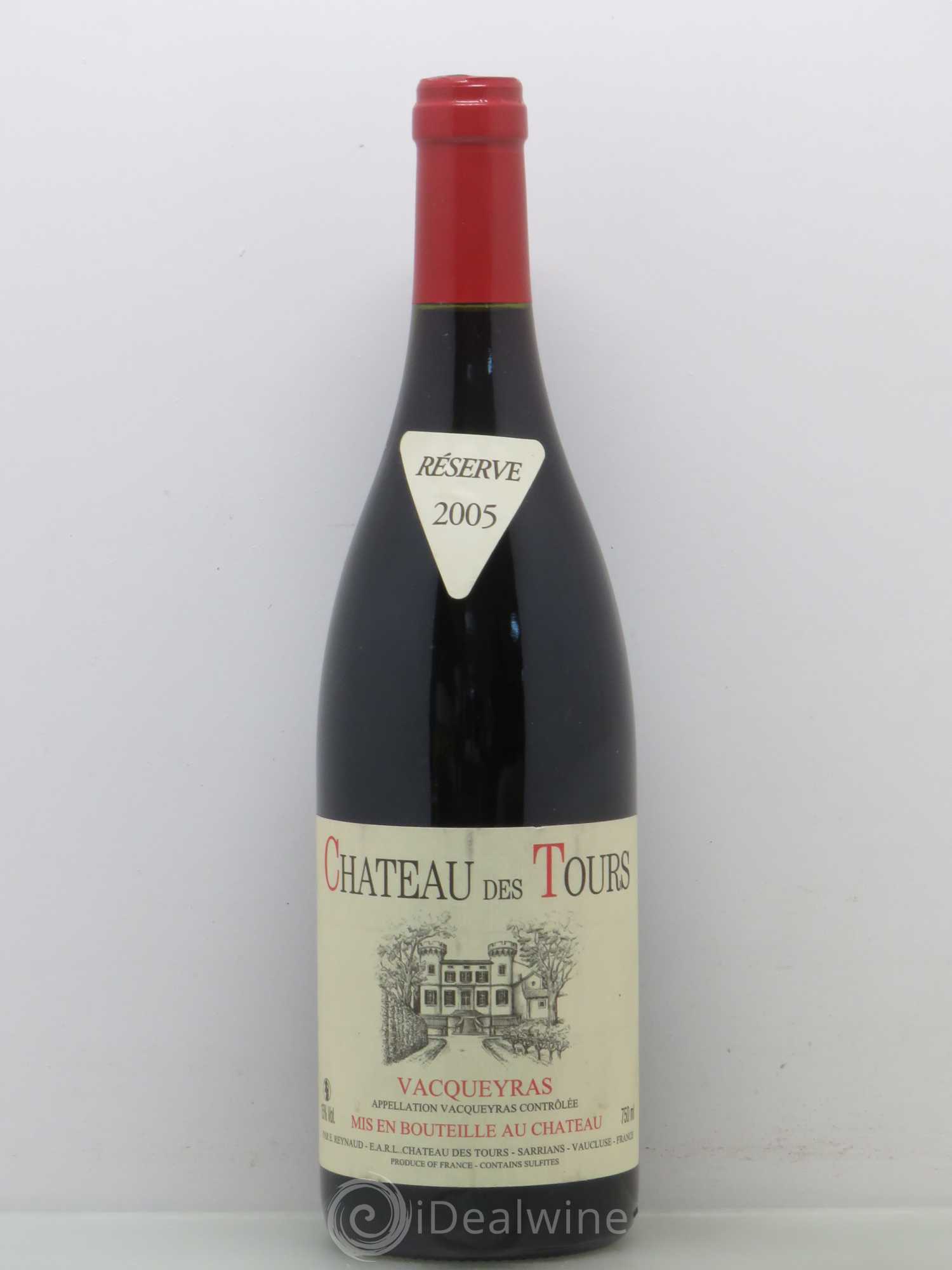 Vacqueyras Château des Tours Emmanuel Reynaud 2005 - Lot de 1 bouteille - 0