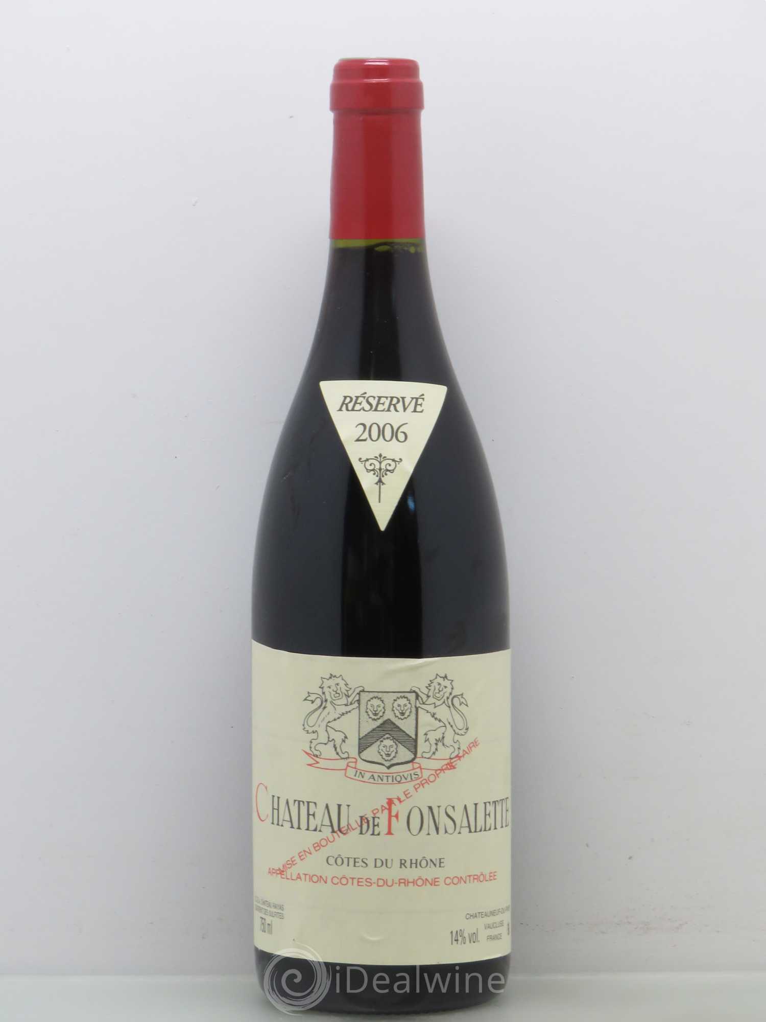 Côtes-du-Rhône Château de Fonsalette Emmanuel Reynaud 2006 - Lot de 1 bouteille - 0