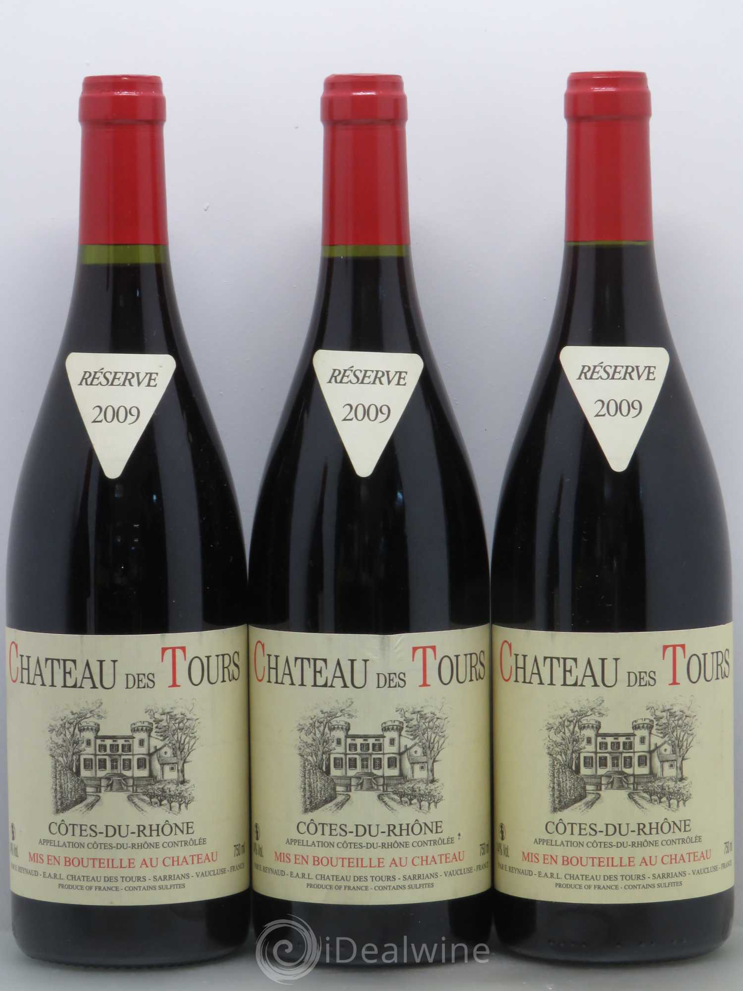 Côtes-du-Rhône Château des Tours Emmanuel Reynaud 2009 - Lot de 6 bouteilles - 1