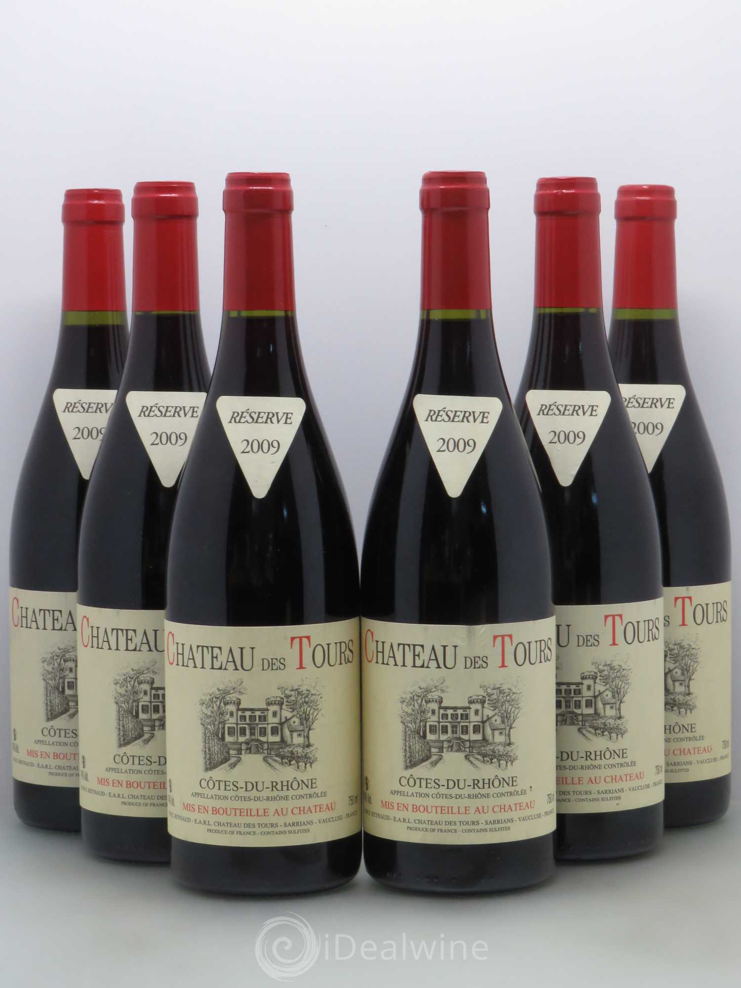 Côtes-du-Rhône Château des Tours Emmanuel Reynaud 2009 - Lot de 6 bouteilles - 0