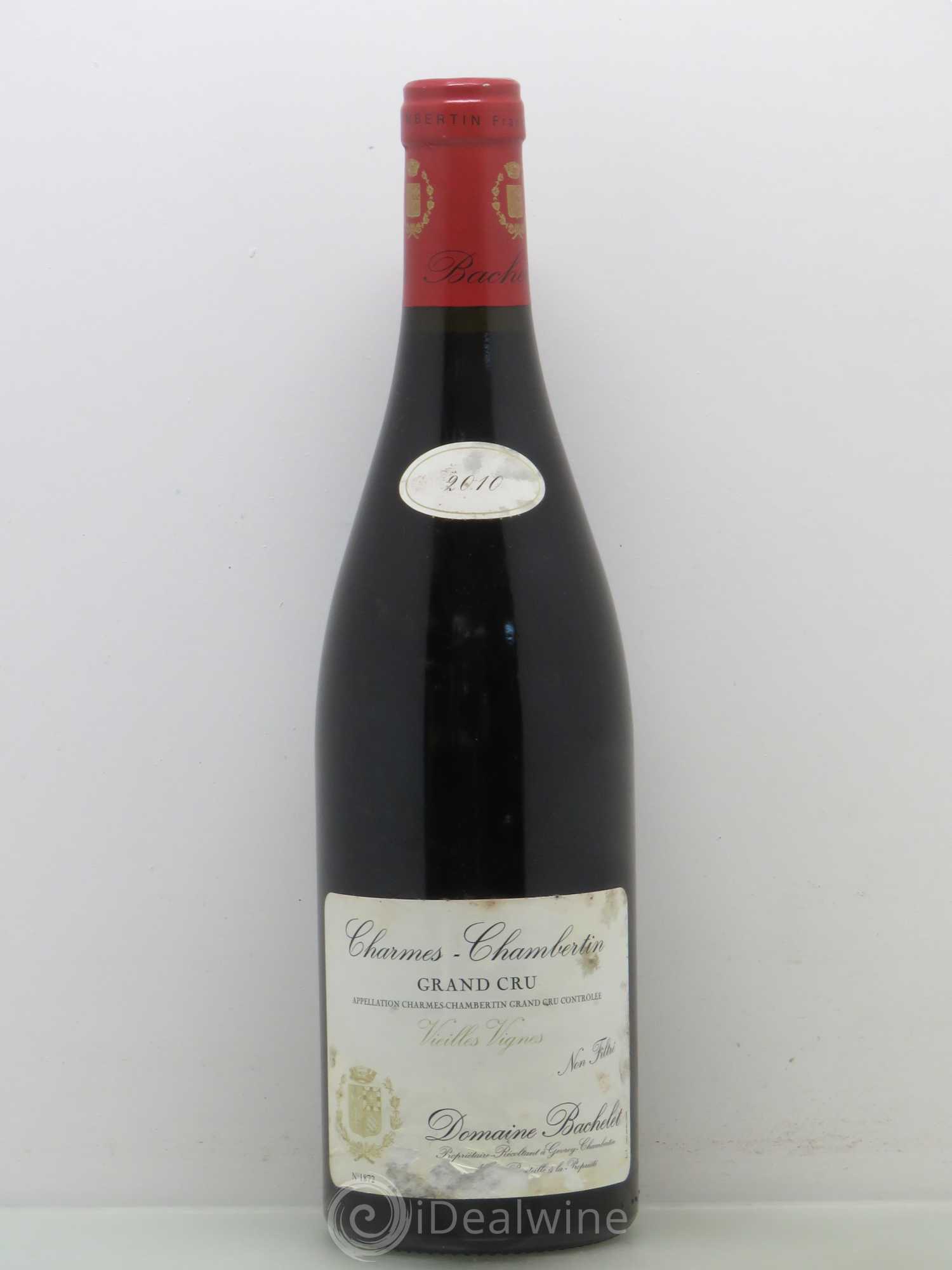 Charmes-Chambertin Grand Cru Vieilles Vignes Denis Bachelet (Domaine) Vieilles vignes 2010 - Lot de 1 bouteille - 0