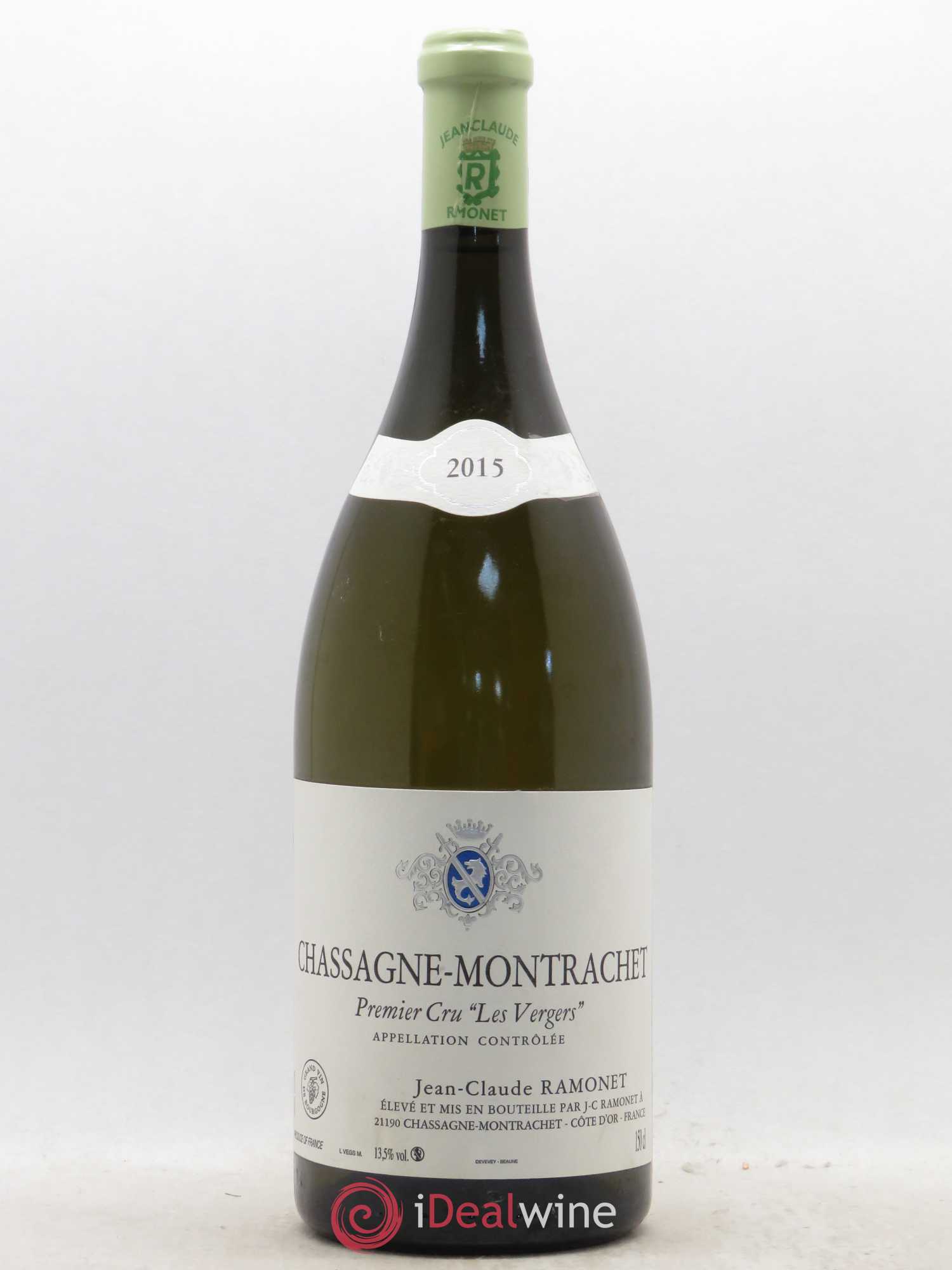 Chassagne-Montrachet 1er Cru Les Vergers Ramonet (Domaine) 2015 - Lot de 1 magnum - 0