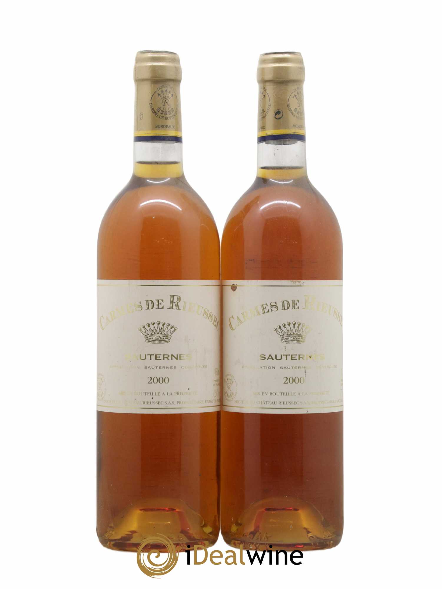 Carmes de Rieussec 2000 - Lot de 2 bouteilles - 0