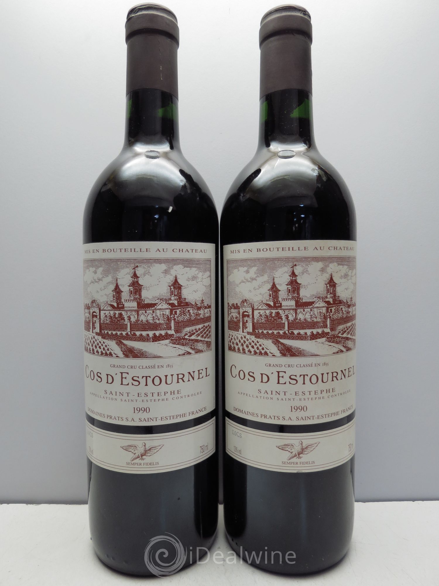 Cos d'Estournel 2ème Grand Cru Classé 1990 - Lot de 2 bouteilles - 0