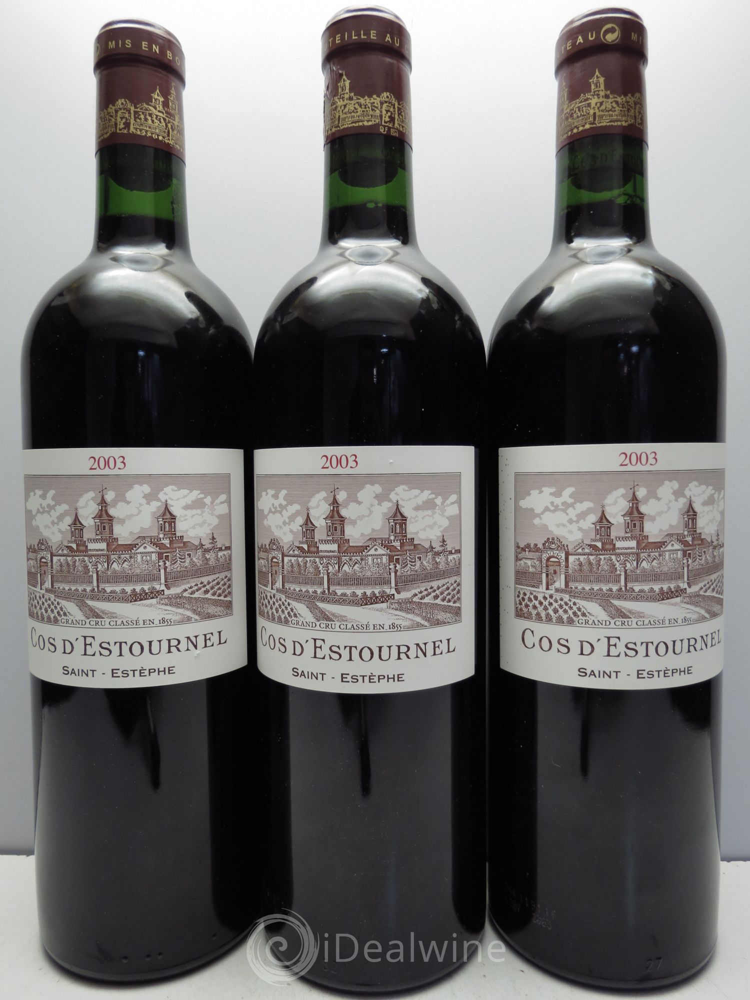 Cos d'Estournel 2ème Grand Cru Classé 2003 - Lot de 3 bouteilles - 0