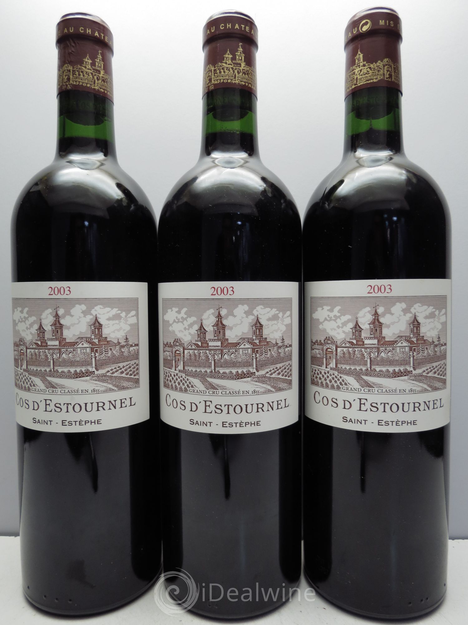 Cos d'Estournel 2ème Grand Cru Classé 2003 - Lot de 3 bouteilles - 0