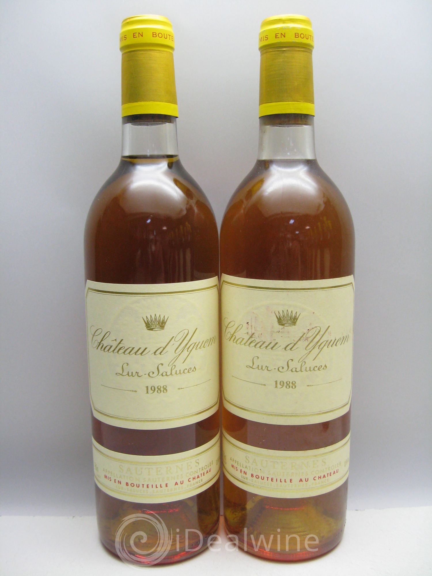 Château d' Yquem 1er Cru Classé Supérieur (CB sans couvercle) 1988 - Lotto di 12 bottiglie - 0
