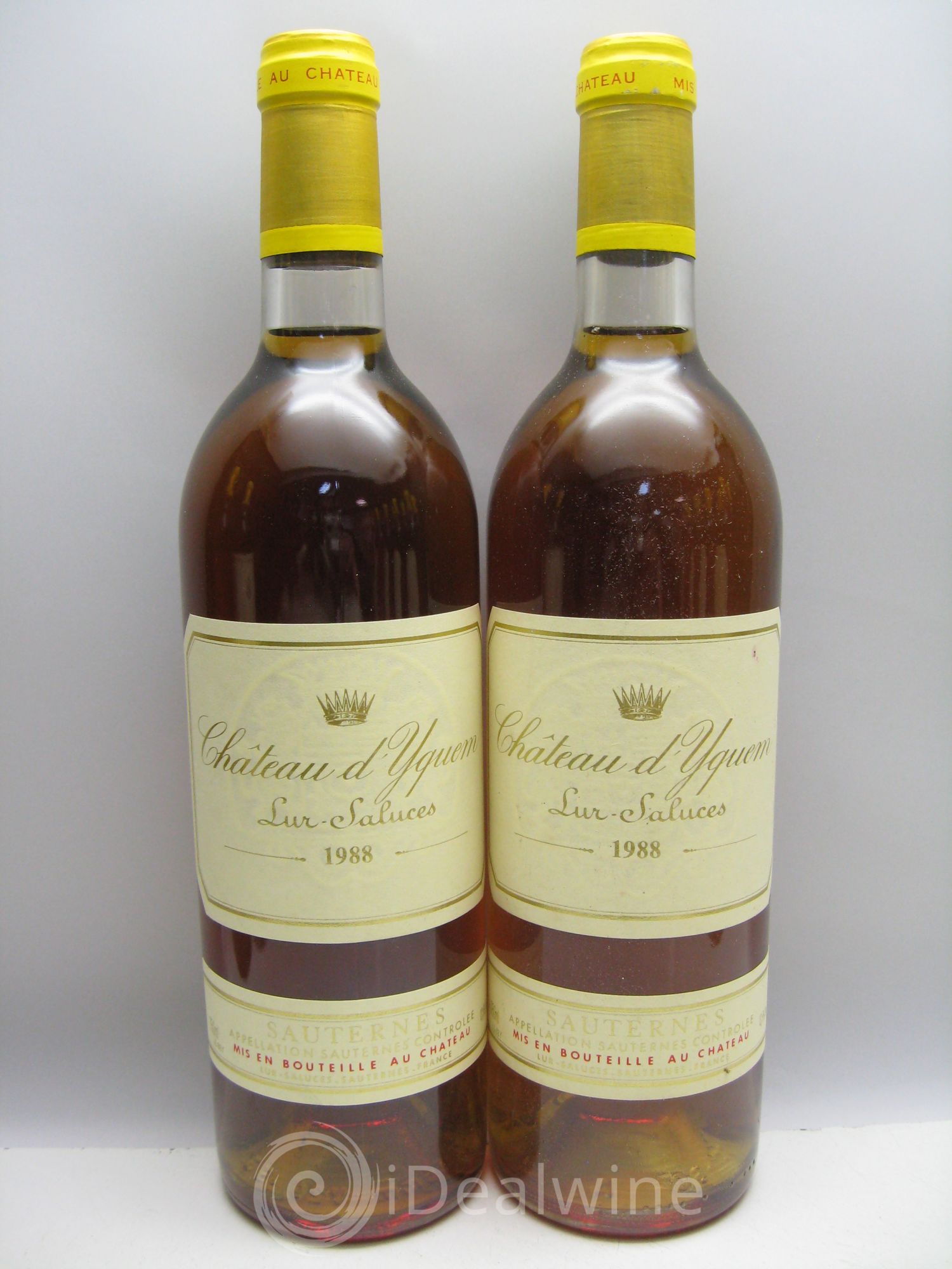 Château d' Yquem 1er Cru Classé Supérieur (CB sans couvercle) 1988 - Lotto di 12 bottiglie - 1