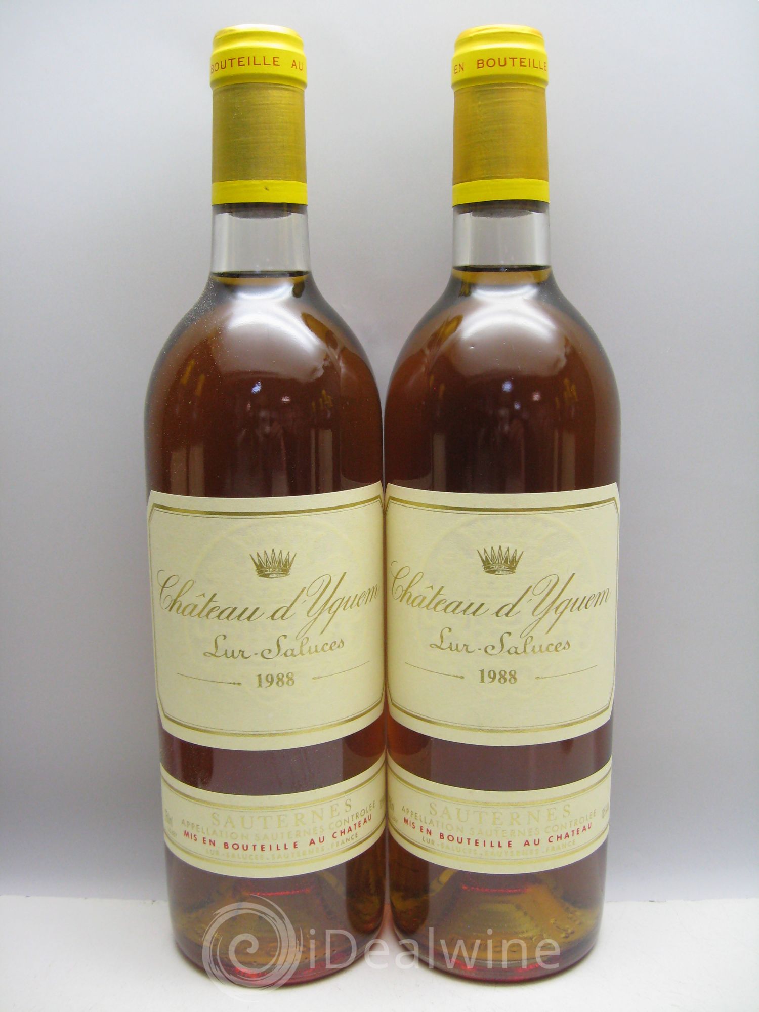 Château d' Yquem 1er Cru Classé Supérieur (CB sans couvercle) 1988 - Lotto di 12 bottiglie - 3