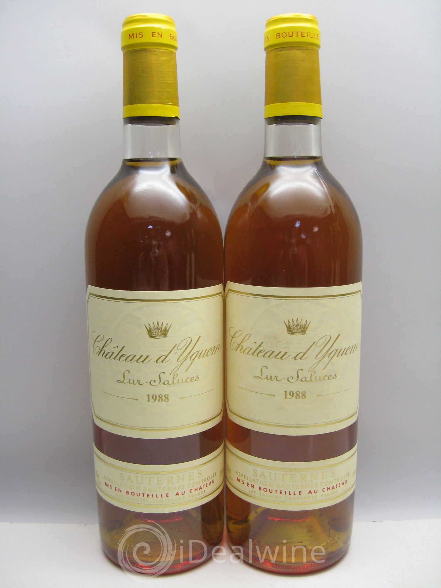 Château d' Yquem 1er Cru Classé Supérieur (CB sans couvercle) 1988 - Lotto di 12 bottiglie - 4