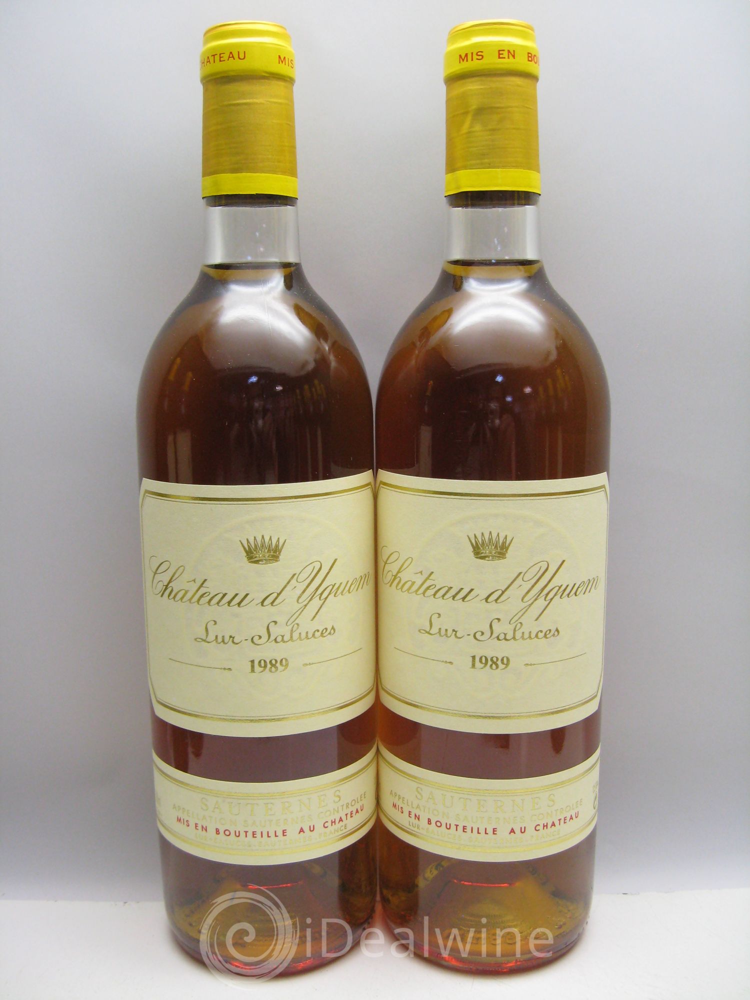Château d' Yquem 1er Cru Classé Supérieur (CB sans couvercle marquée de feutre)  1989 - Lotto di 12 bottiglie - 1