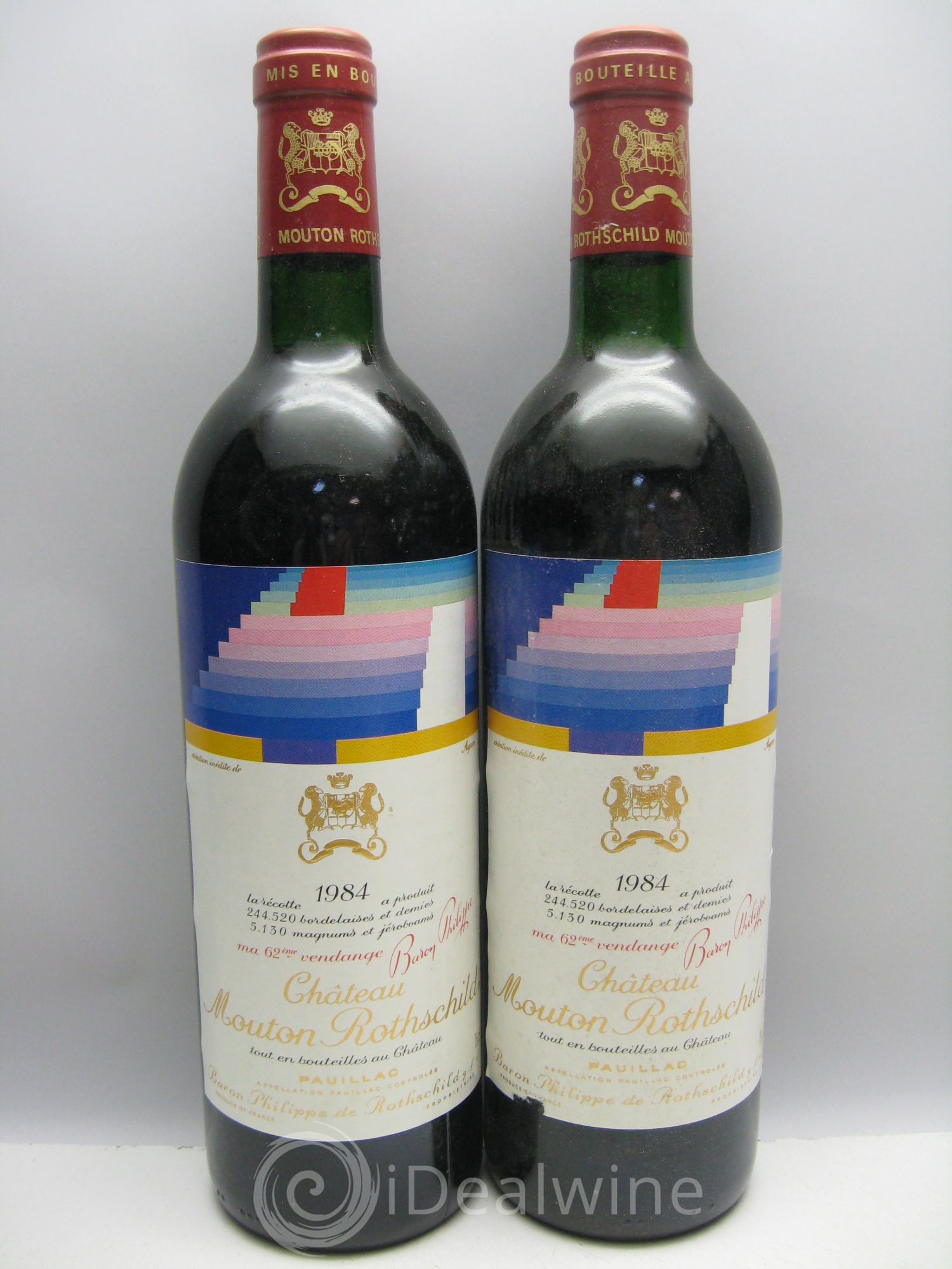 Château Mouton Rothschild 1er Grand Cru Classé 1984 - Lot de 6 bouteilles - 2
