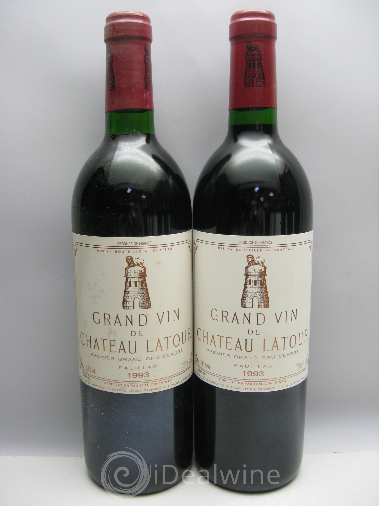 Château Latour 1er Grand Cru Classé (CB sans couvercle) 1993 - Lot de 12 bouteilles - 0
