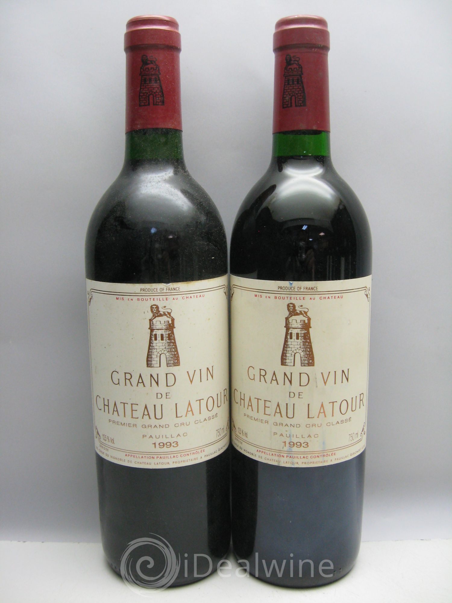 Château Latour 1er Grand Cru Classé (CB sans couvercle) 1993 - Lot de 12 bouteilles - 2