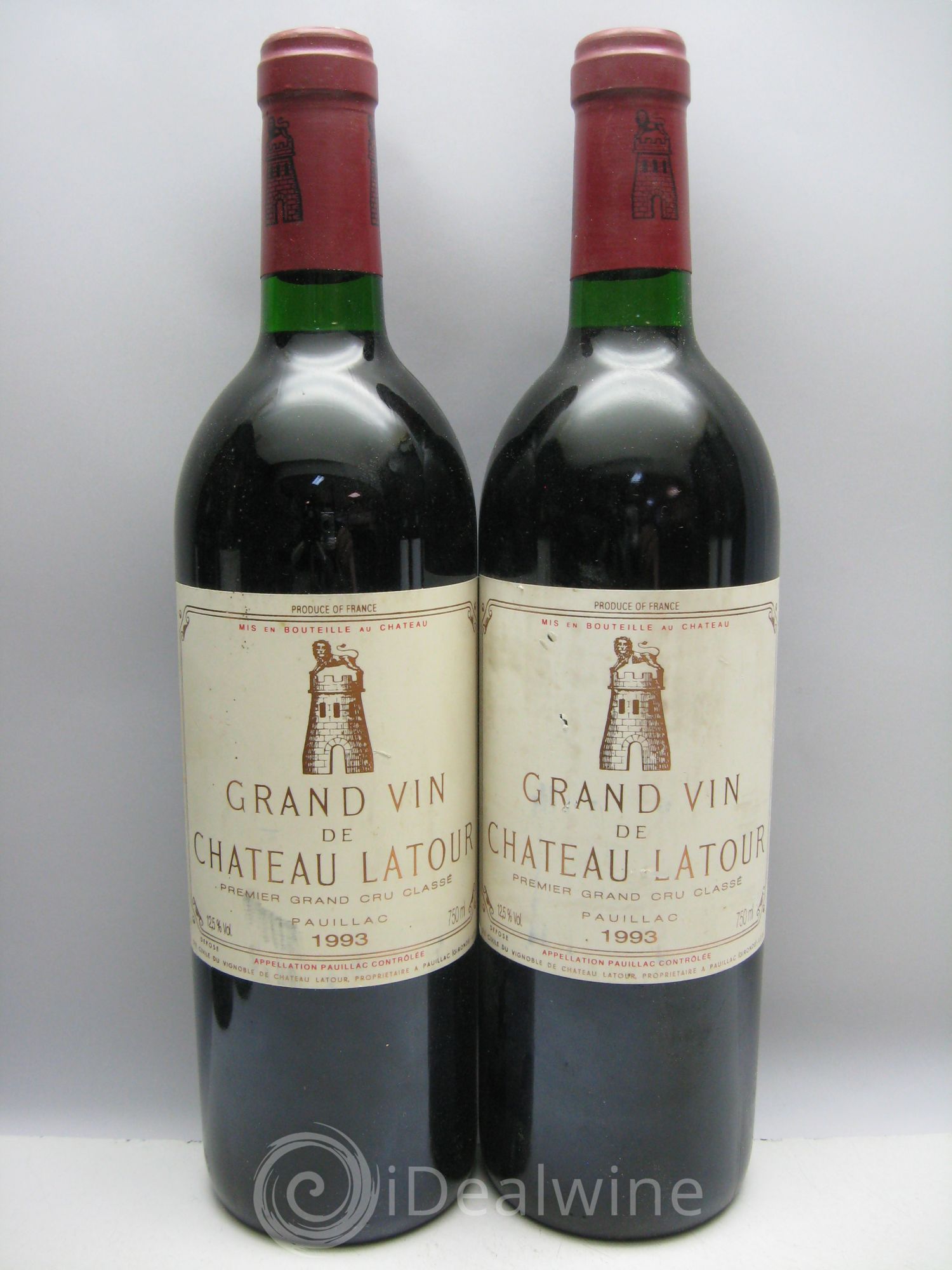 Château Latour 1er Grand Cru Classé (CB sans couvercle) 1993 - Lot de 12 bouteilles - 4