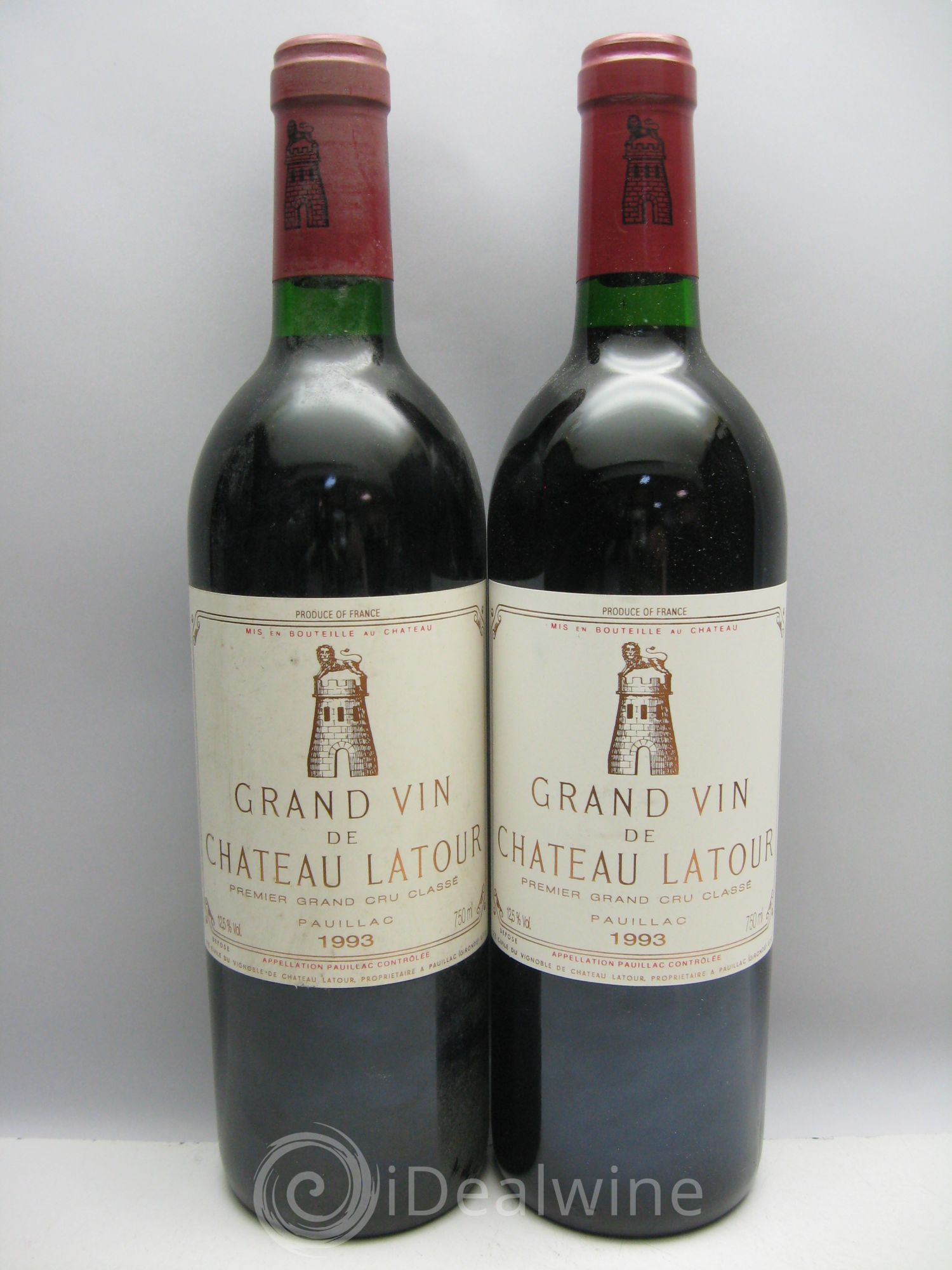 Château Latour 1er Grand Cru Classé (CB sans couvercle) 1993 - Lot de 12 bouteilles - 5