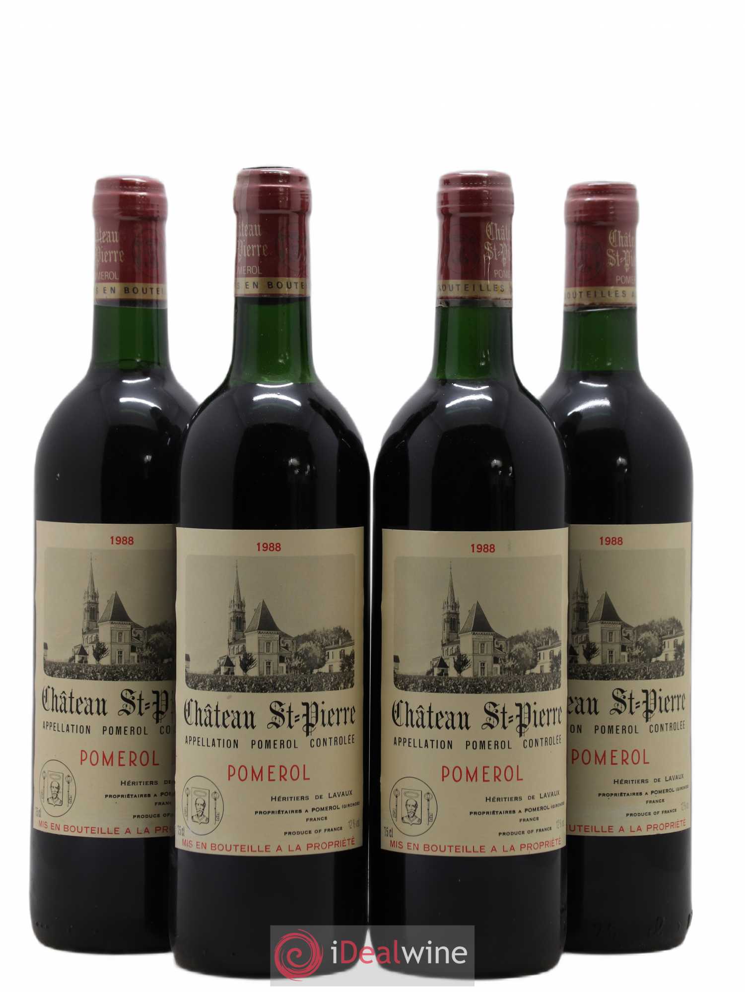Château Saint-Pierre 1988 - Lot de 4 bouteilles - 0