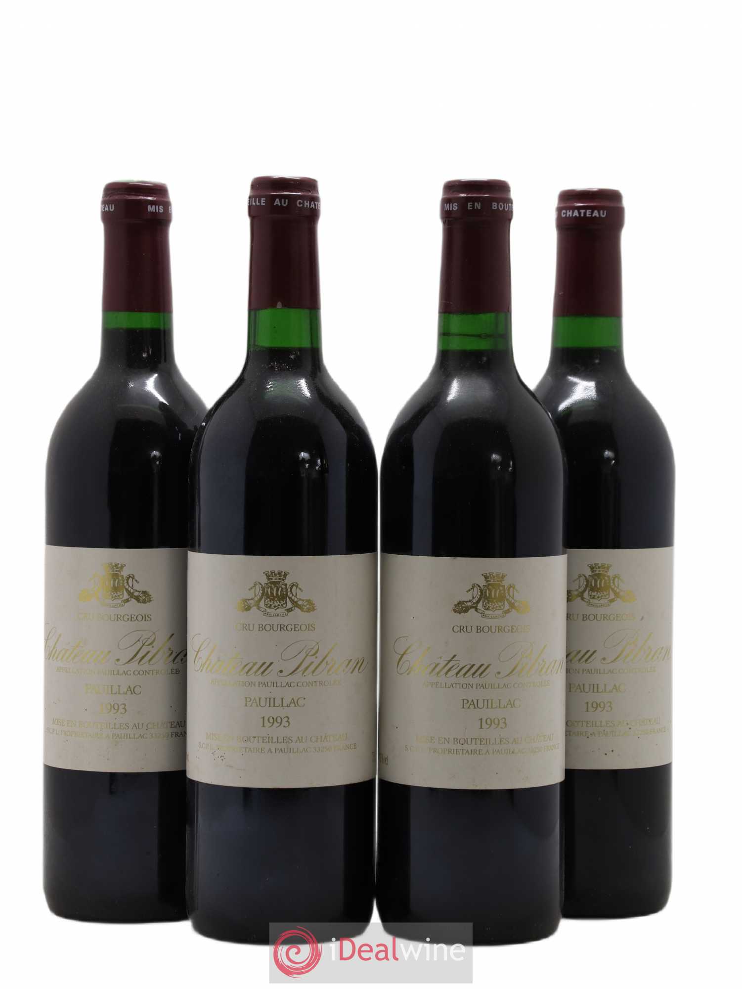 Château Pibran 1993 - Lot de 4 bouteilles - 0