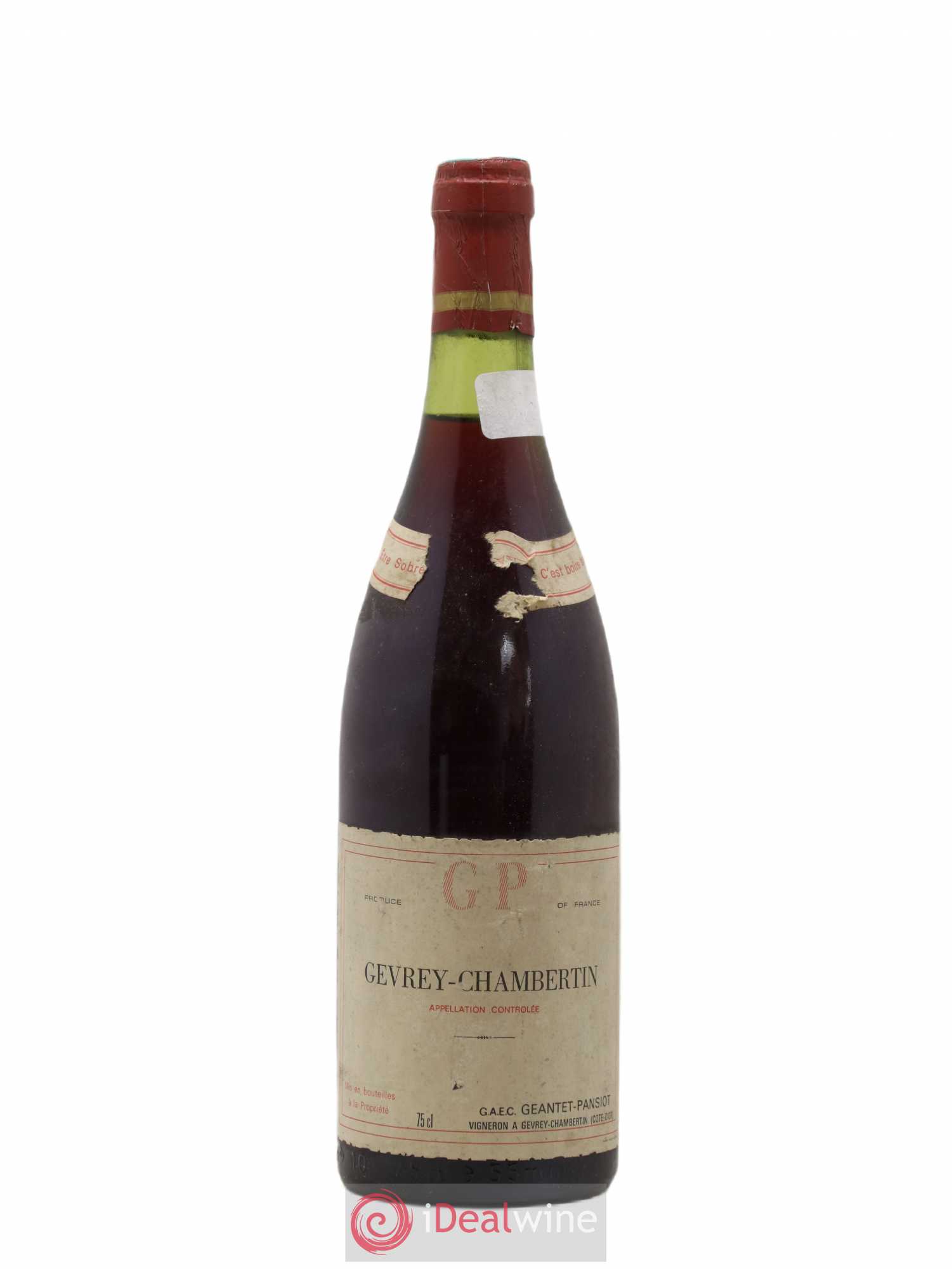 Gevrey-Chambertin Geantet-Pansiot (sans prix de réserve) 1982 - Lot de 1 bouteille - 0