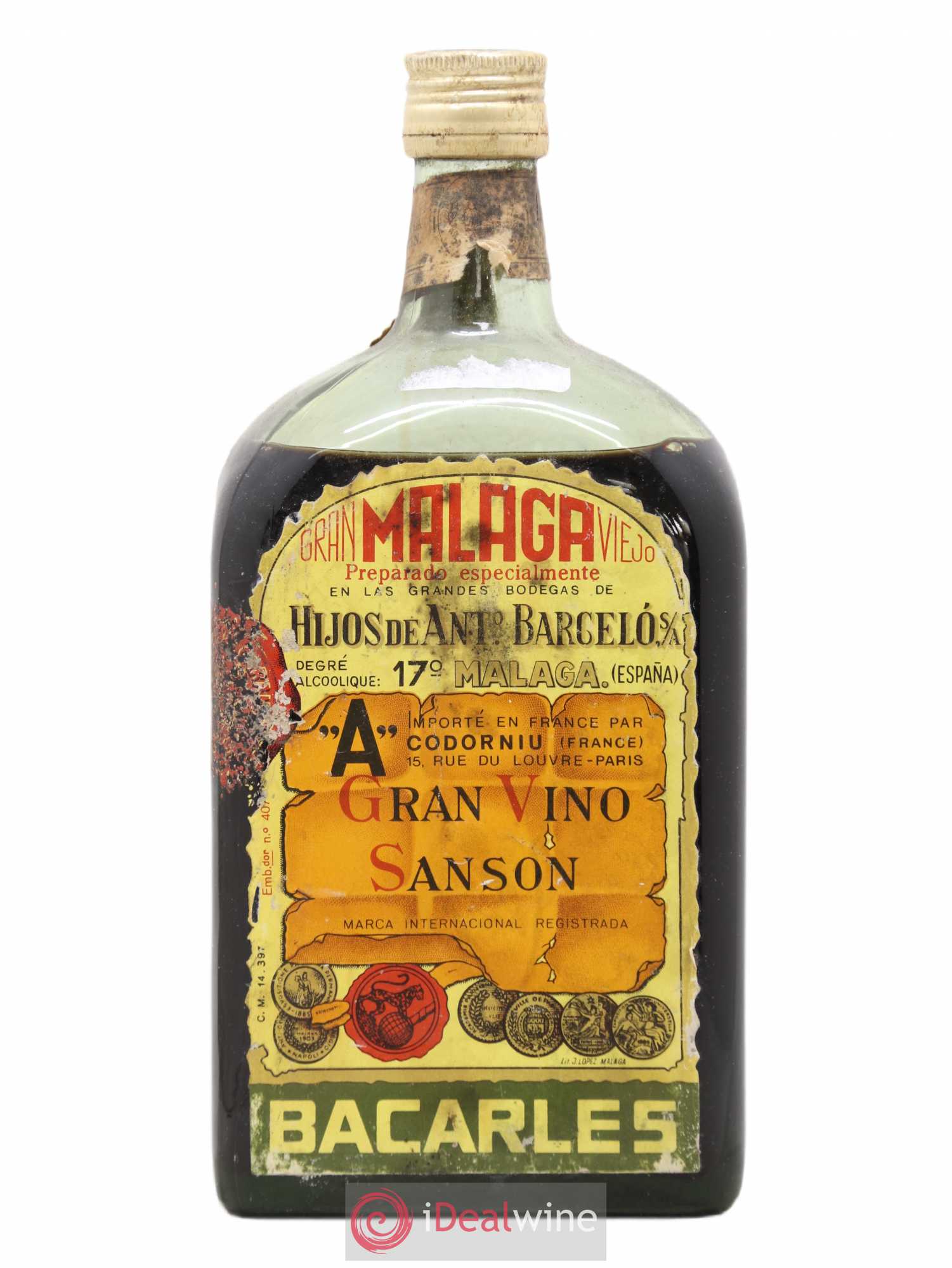 Malaga Bacarles Ancien (no reserve) 1l - Lot of 1 bottle - 0