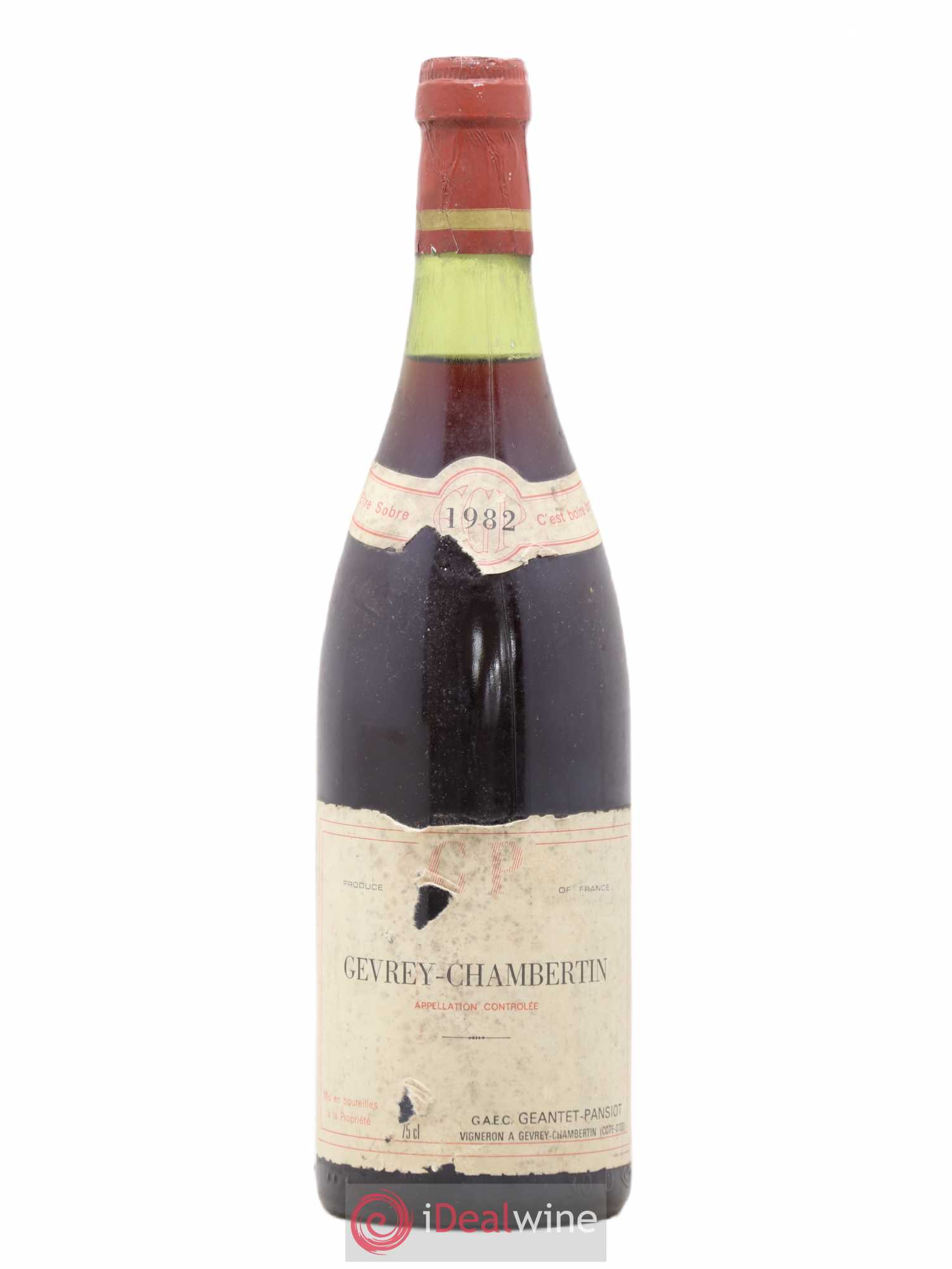 Gevrey-Chambertin Geantet-Pansiot 1982 - Lot de 1 bouteille - 0