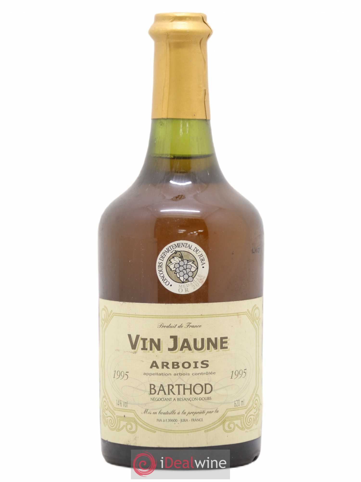 Arbois Vin Jaune Barthod 62cl 1995 - Posten von 1 Flasche - 0