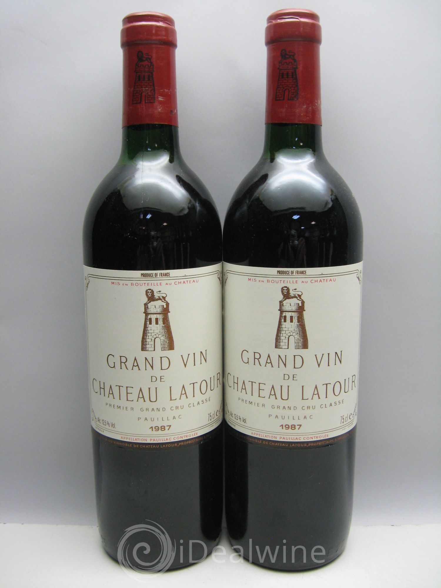 Château Latour 1er Grand Cru Classé 1987 - Lot de 12 bouteilles - 0