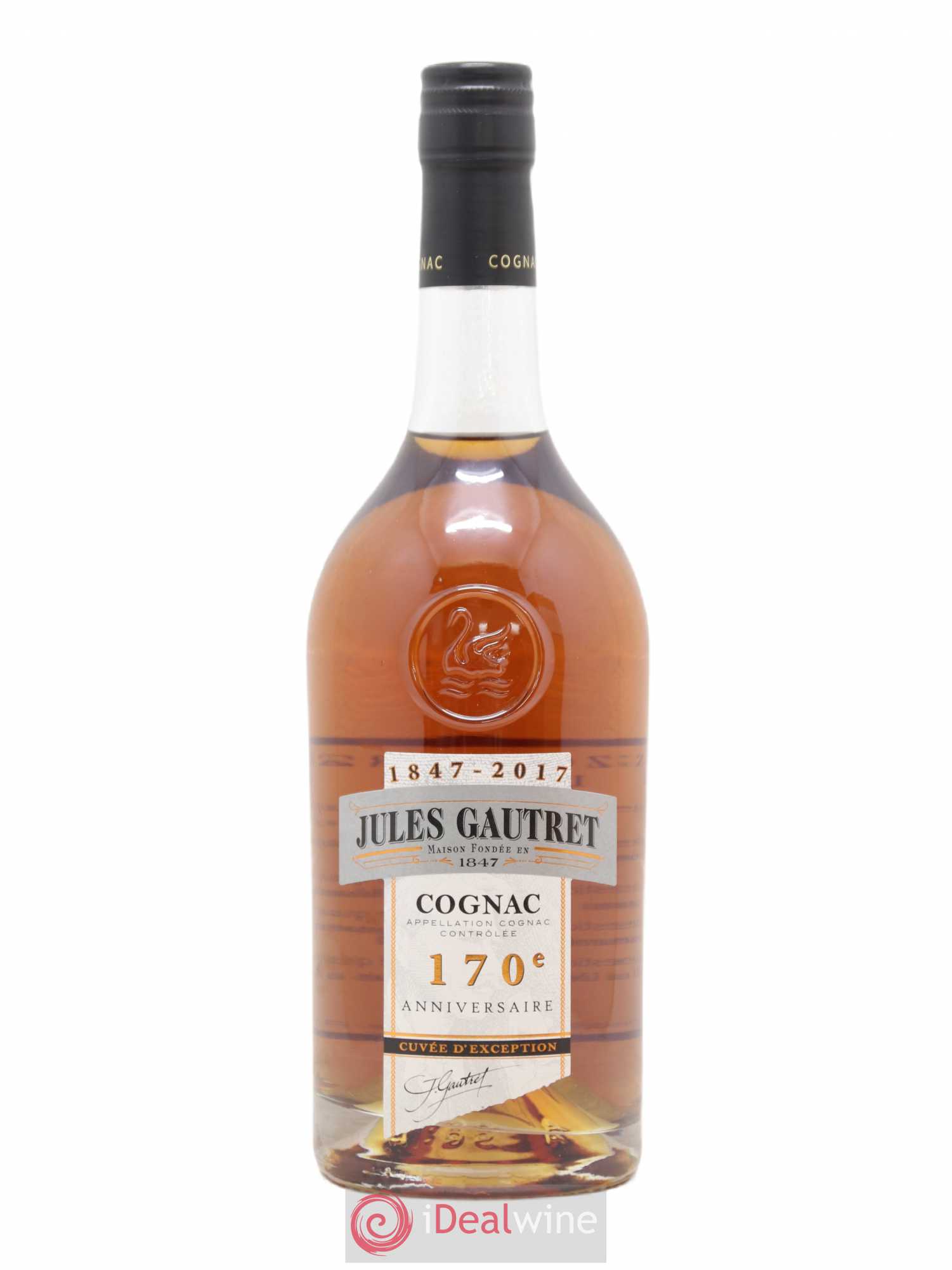 Cognac Jules Gautret 170eme anniversaire - Lot de 1 bouteille - 1