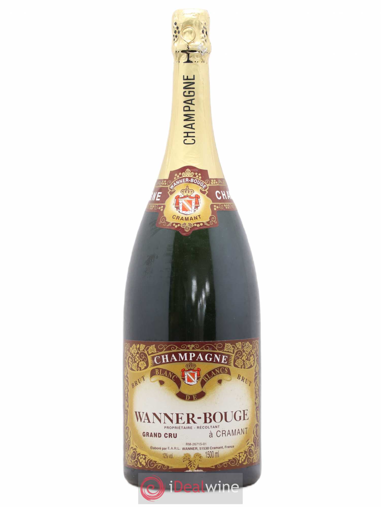 Champagne Blanc de Blancs Wanner-Bouge - Posten von 1 Magnum - 0