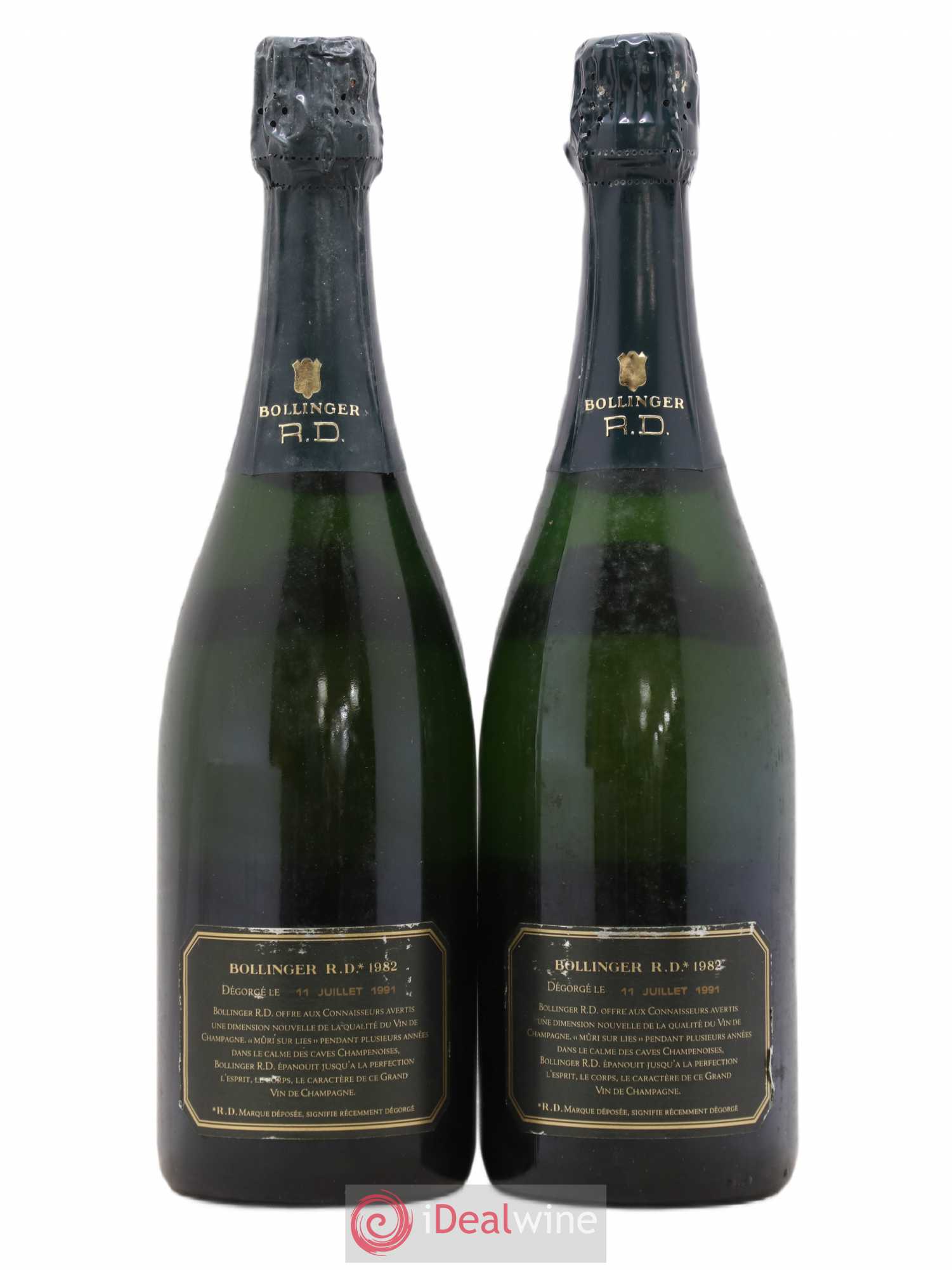 R.D. Extra-Brut Bollinger 1982 - Lot de 2 bouteilles - 1