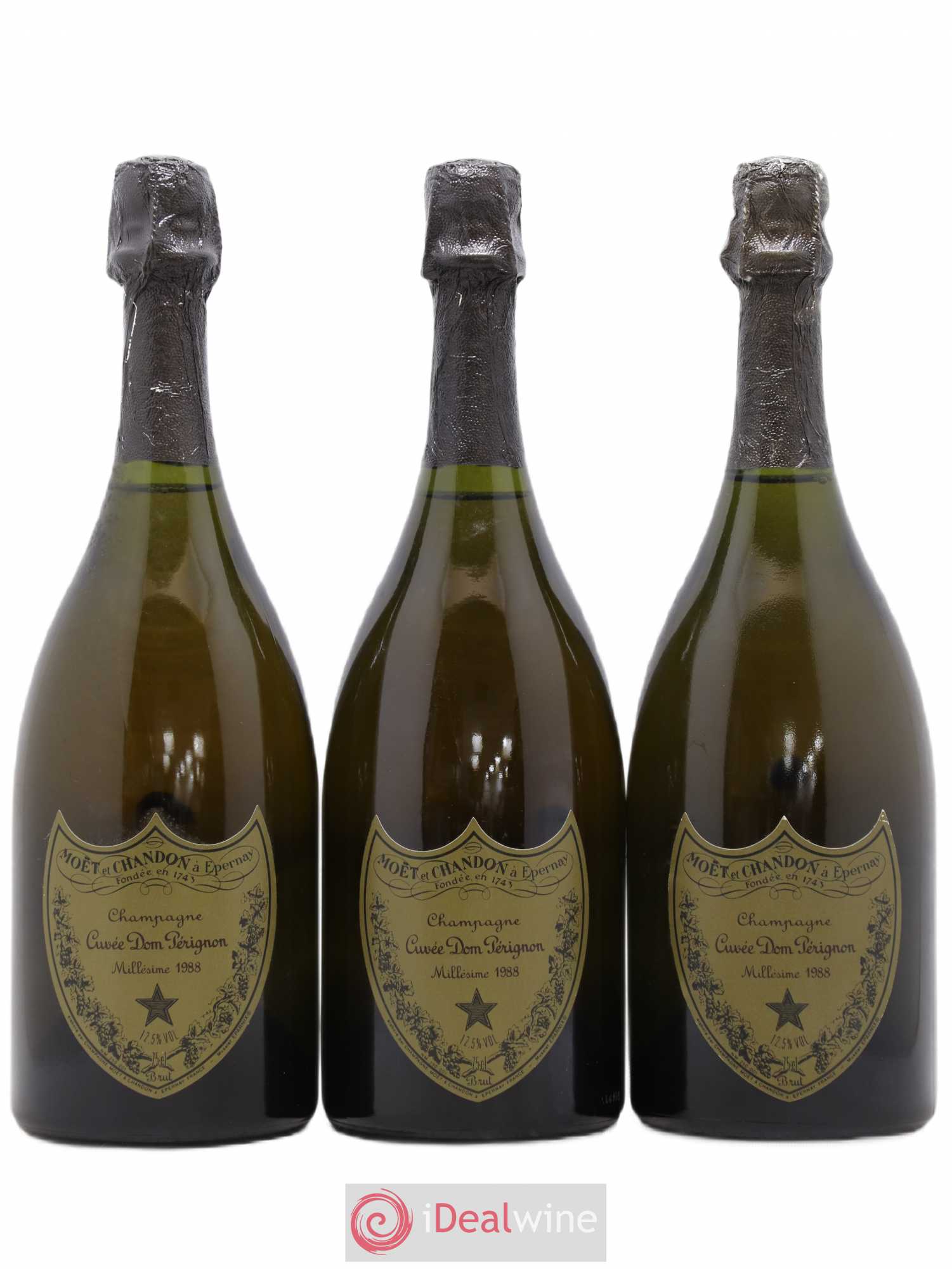 Brut Dom Pérignon 1988 - Lot de 3 bouteilles - 0