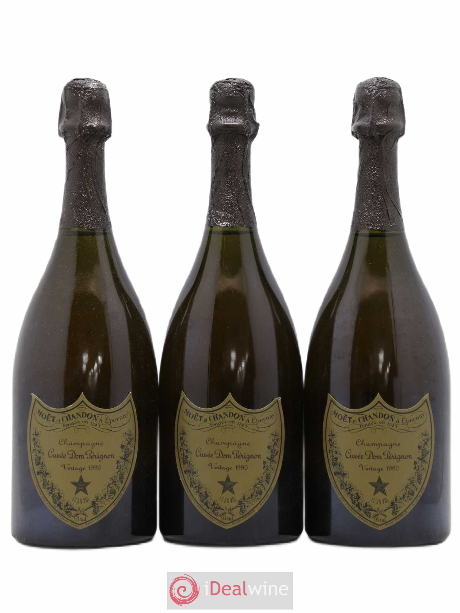 Brut Dom Pérignon 1990 - Lot de 3 bouteilles - 0
