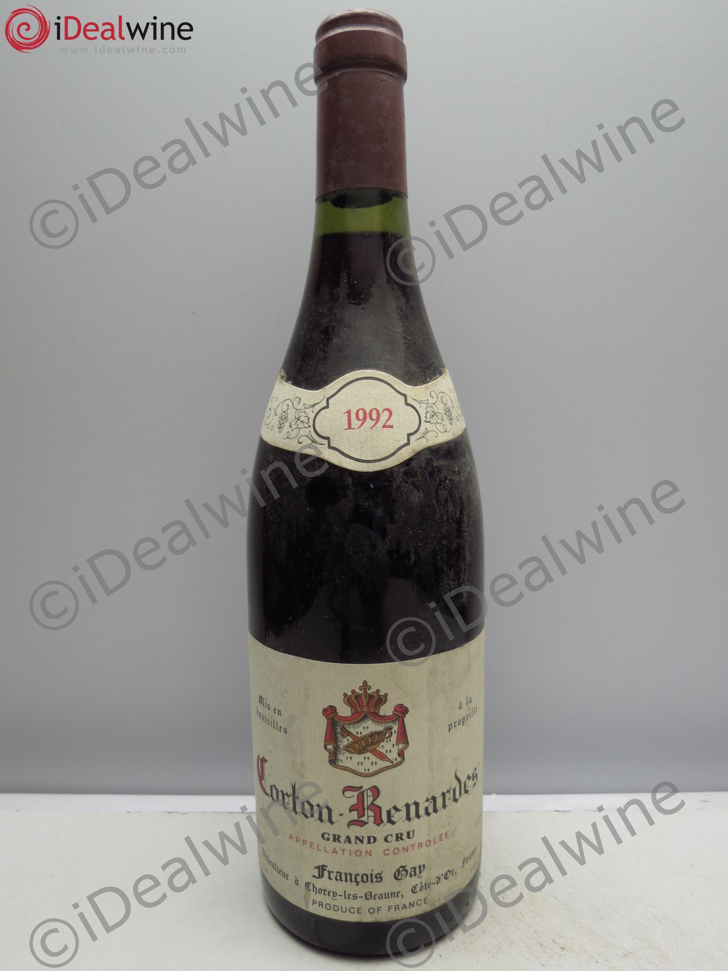 Corton Grand Cru Renardes François Gay 1992 - Lot de 1 bouteille - 0