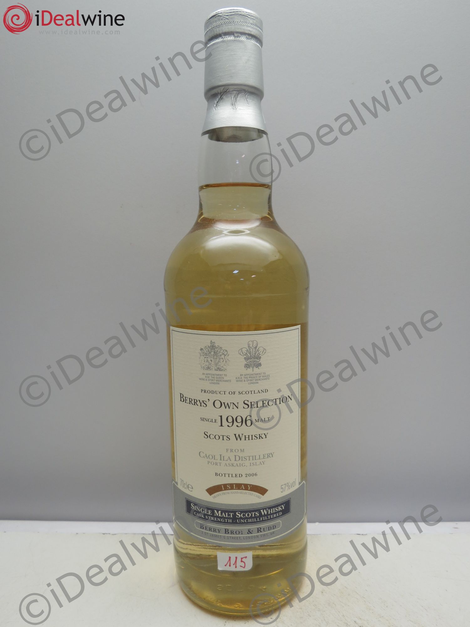 Whisky 1996 Berry Bros & Rudd 2006 Filet Toile de Jute 70cl 57°(sans prix de réserve / no reserve) - Posten von 1 Flasche - 0