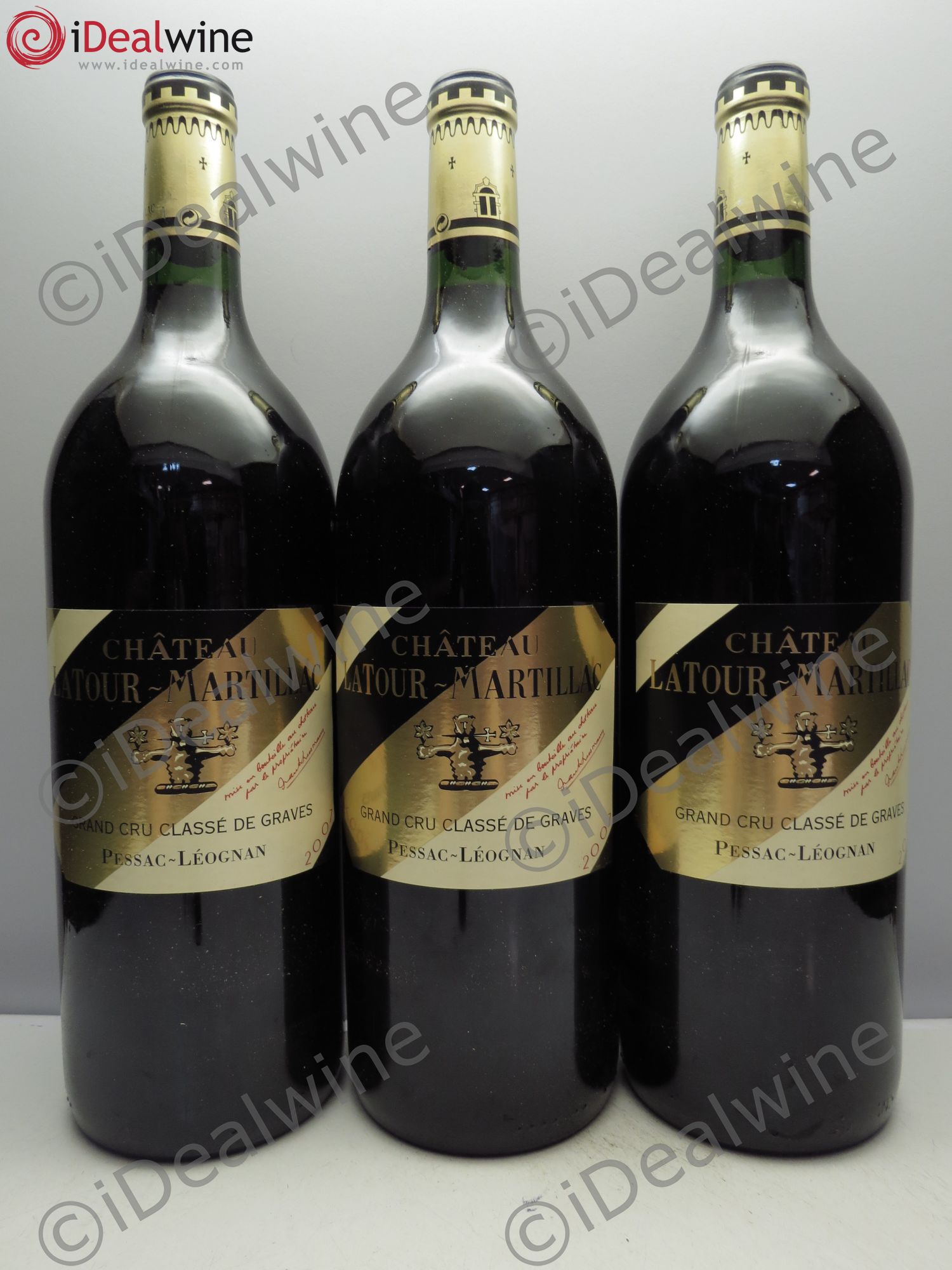 Château Latour-Martillac Cru Classé de Graves 2007 - Lot de 3 magnums - 0
