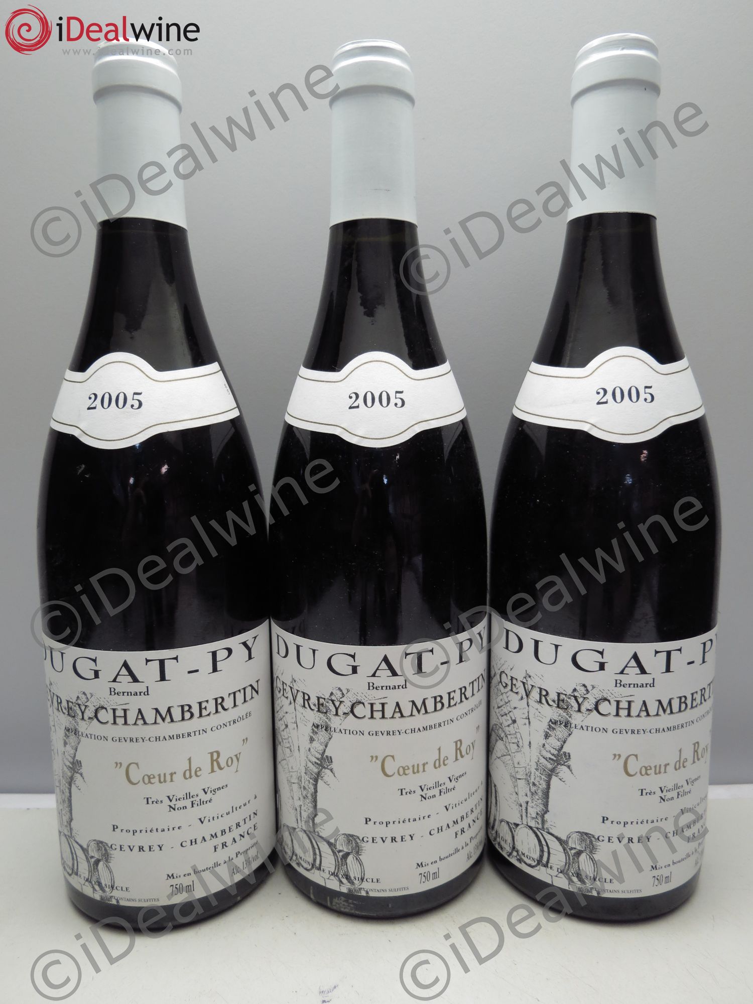 Gevrey-Chambertin Coeur de Roy Très Vieilles Vignes Dugat-Py Très Vieilles Vignes 2005 - Lot de 3 bouteilles - 0