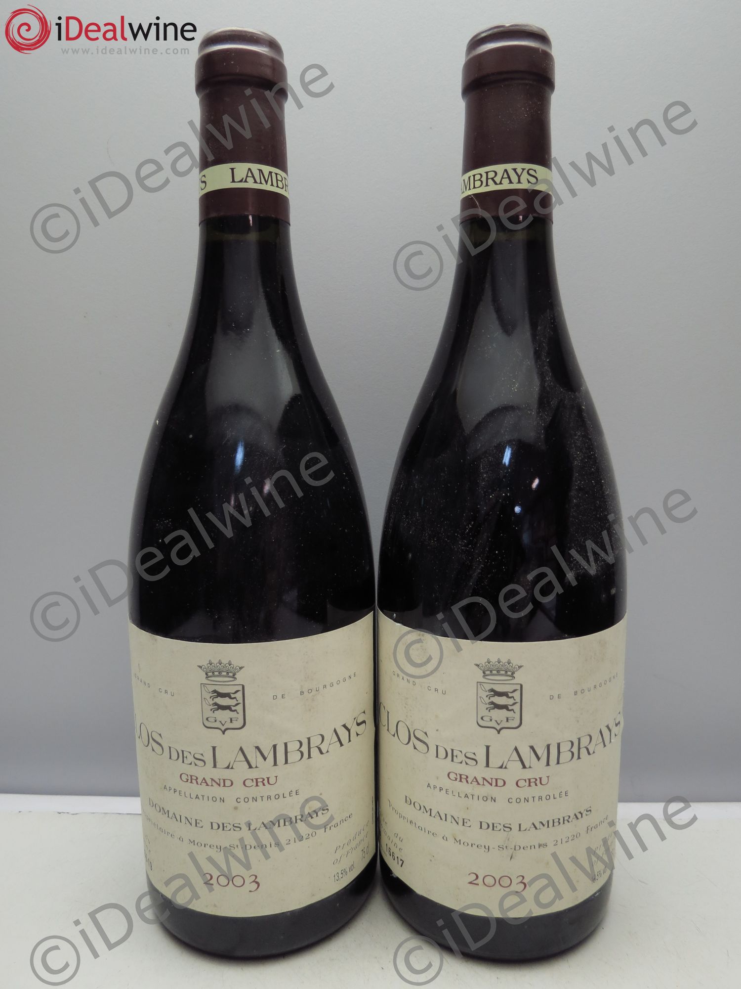 Clos des Lambrays Grand Cru Domaine des Lambrays 2003 - Lot de 2 bouteilles - 0