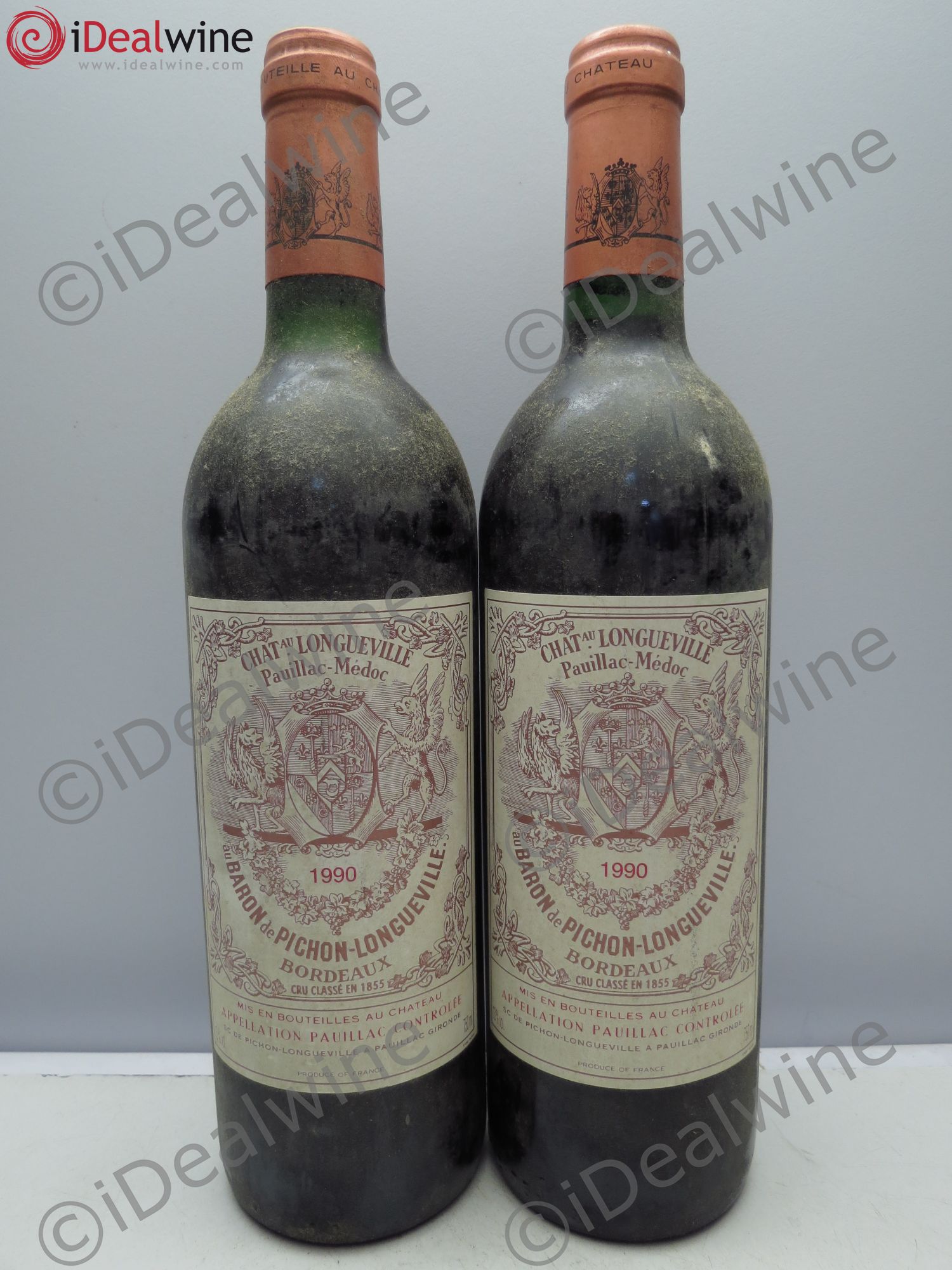 Pichon Longueville Baron 2ème Grand Cru Classé 1990 - Lot de 2 bouteilles - 0