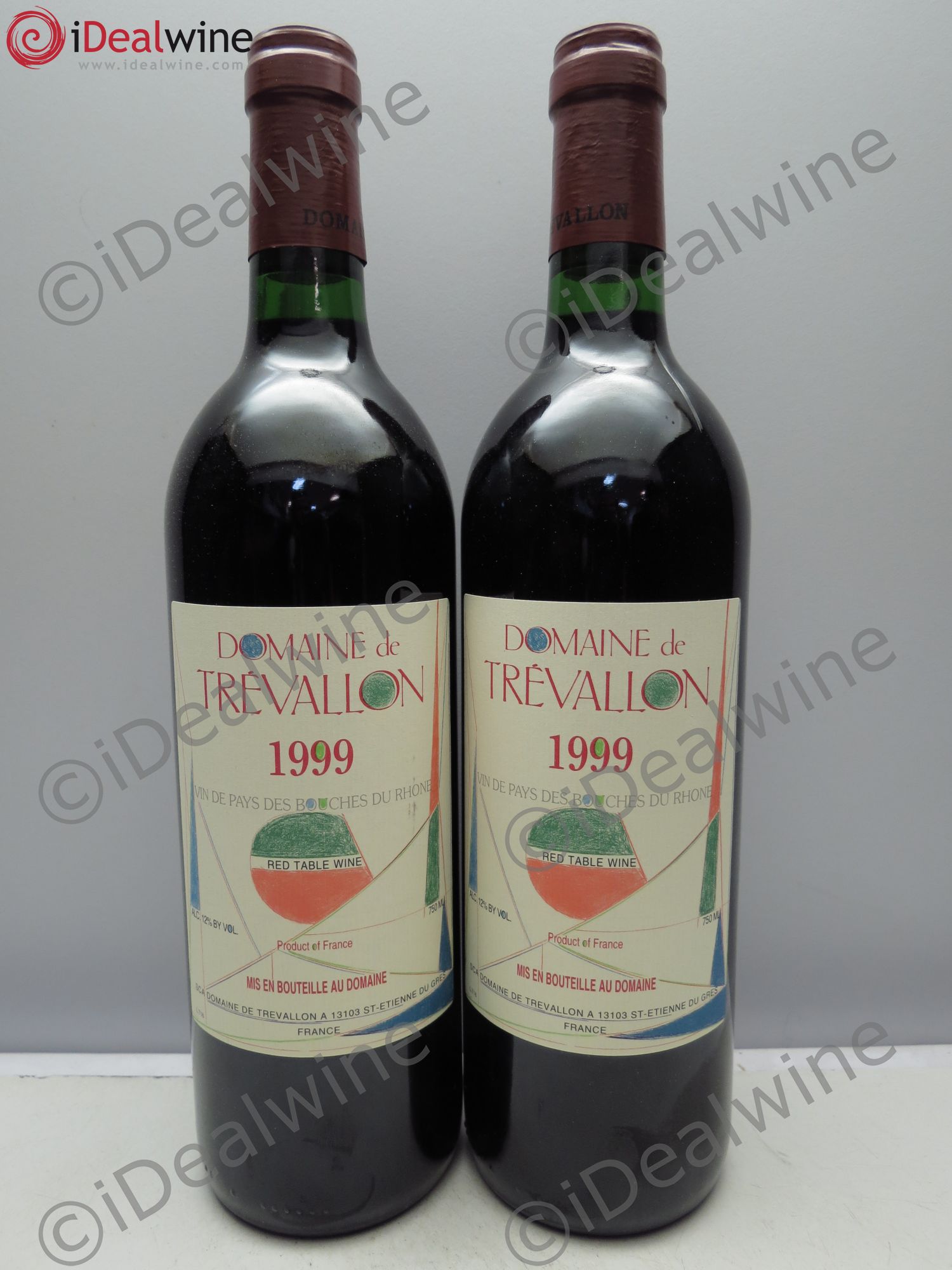 VDP Bouches du Rhône Trévallon (Domaine de) Eloi Dürrbach 1999 - Lot de 2 bouteilles - 0