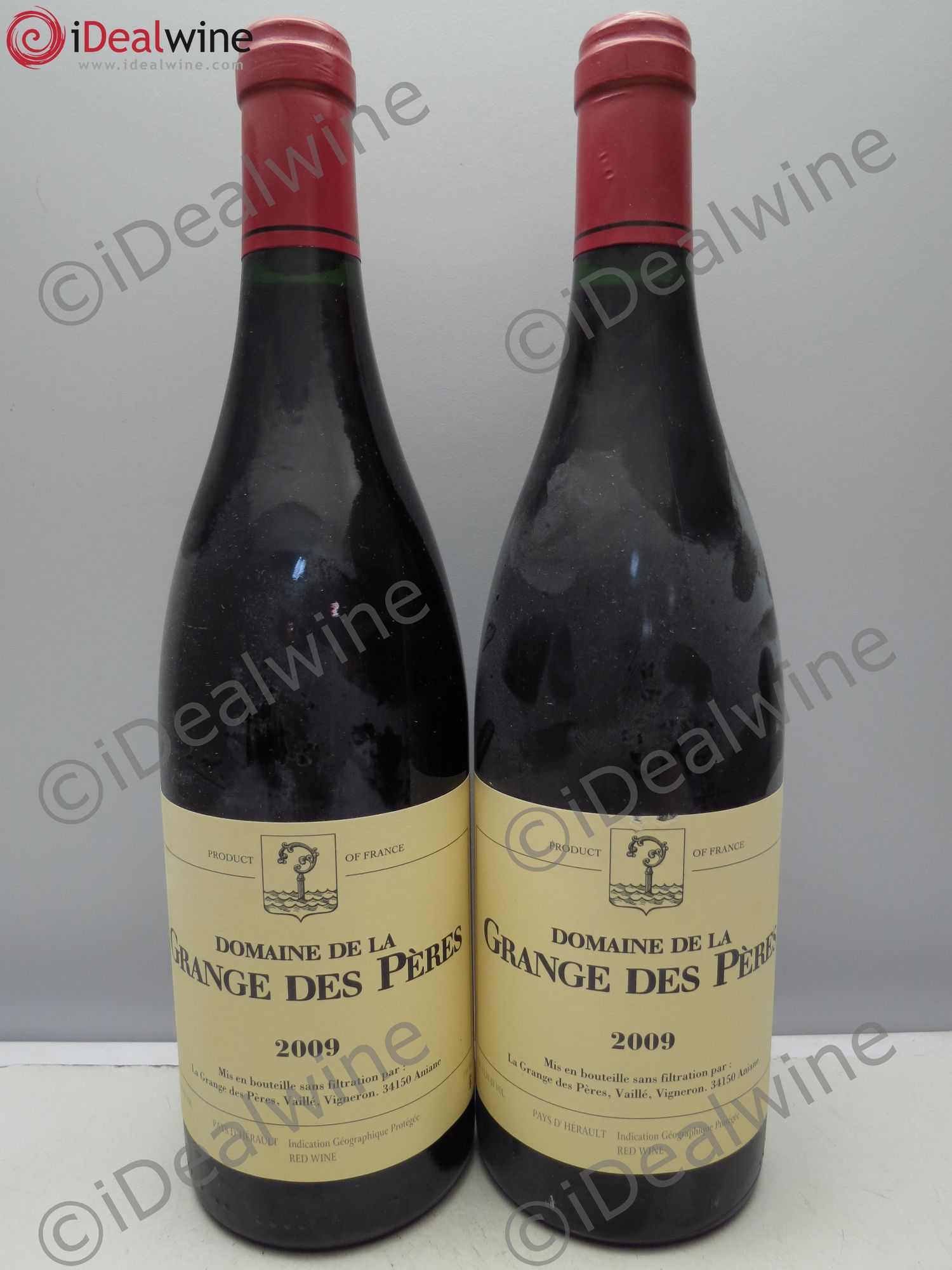Pays d'Hérault Grange des Pères Laurent Vaillé 2009 - Lot de 2 bouteilles - 0
