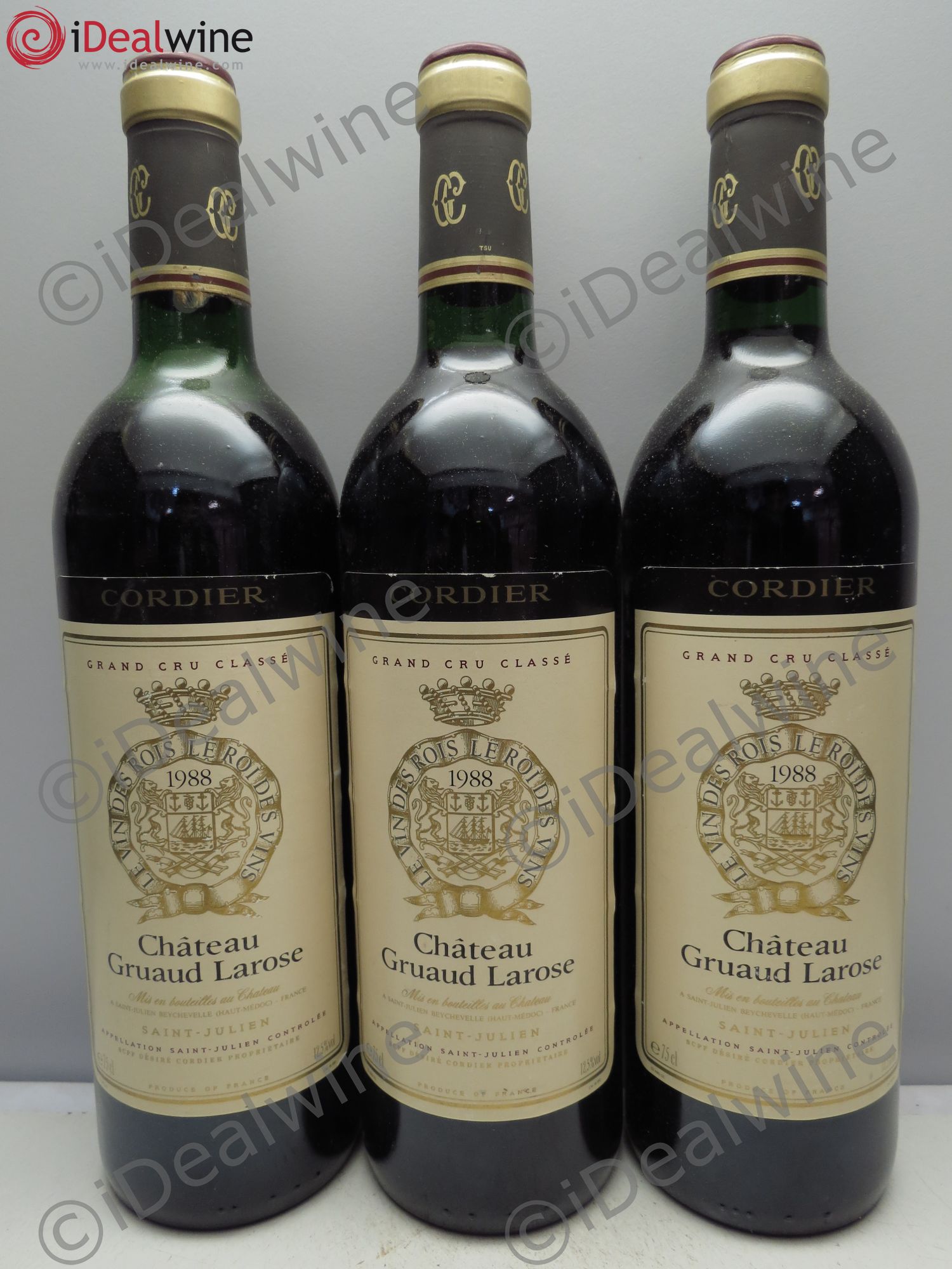 Château Gruaud Larose 2ème Grand Cru Classé 1988 - Lot de 3 bouteilles - 0