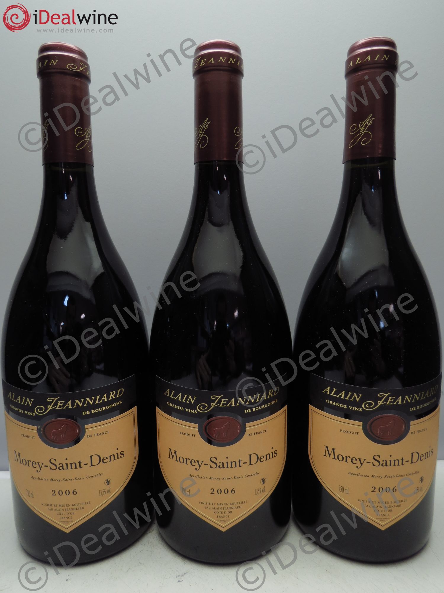 Morey-Saint-Denis Domaine Alain Jeanniard (sans prix de réserve/no reserve) 2006 - Posten von 3 Flaschen - 0