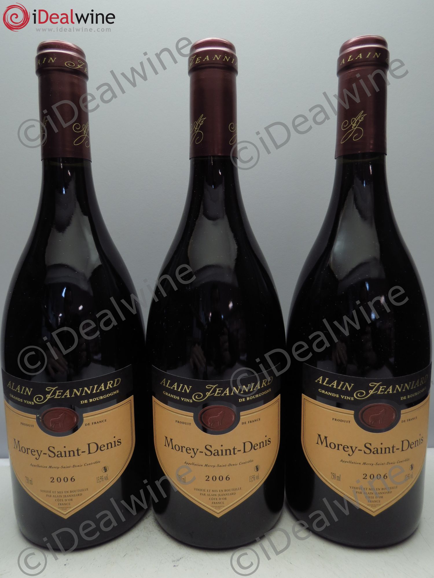 Morey-Saint-Denis Domaine Alain Jeanniard (sans prix de réserve / no reserve) 2006 - Posten von 3 Flaschen - 0