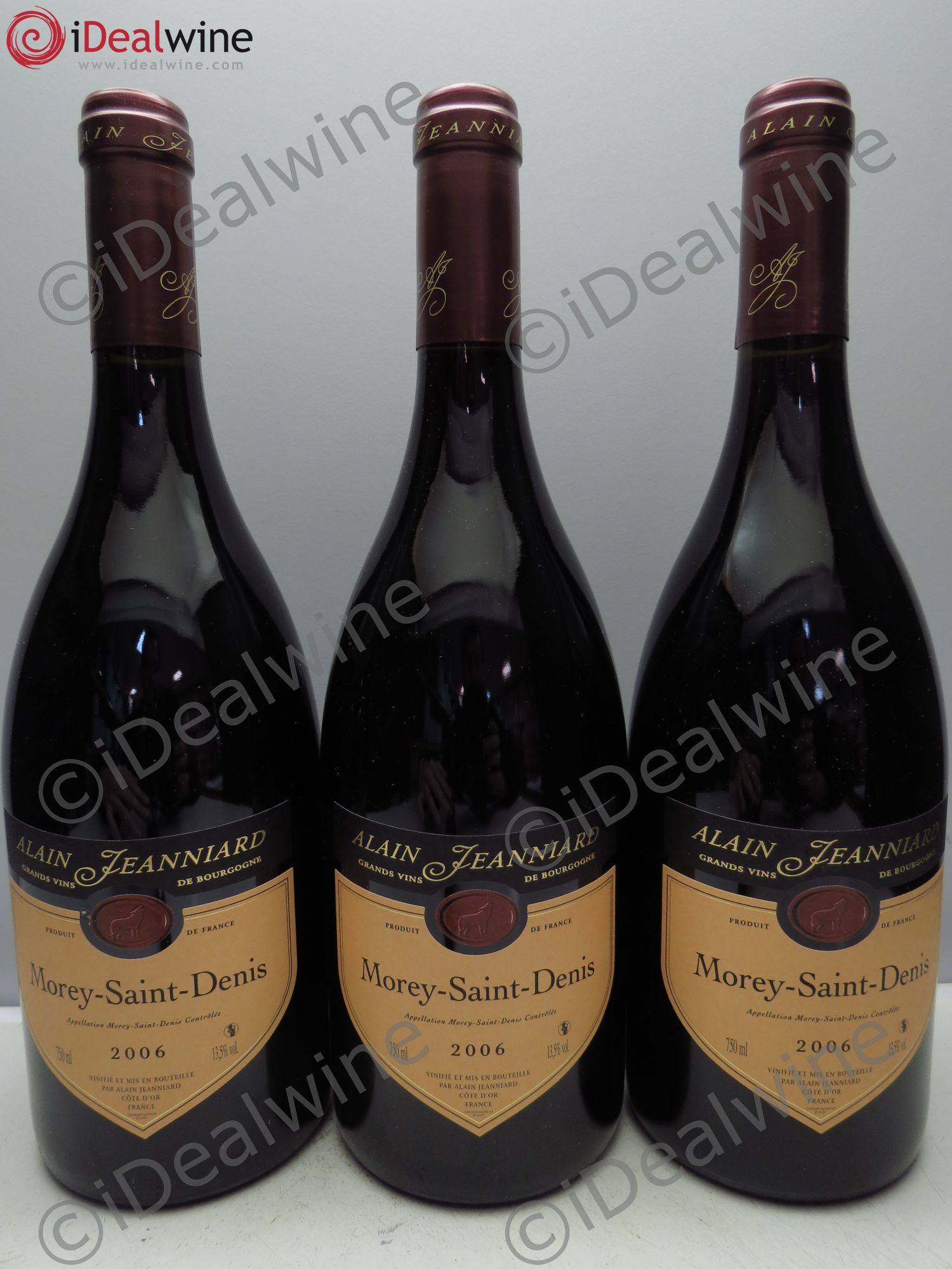 Morey-Saint-Denis Domaine Alain Jeanniard (sans prix de réserve / no reserve) 2006 - Posten von 3 Flaschen - 0