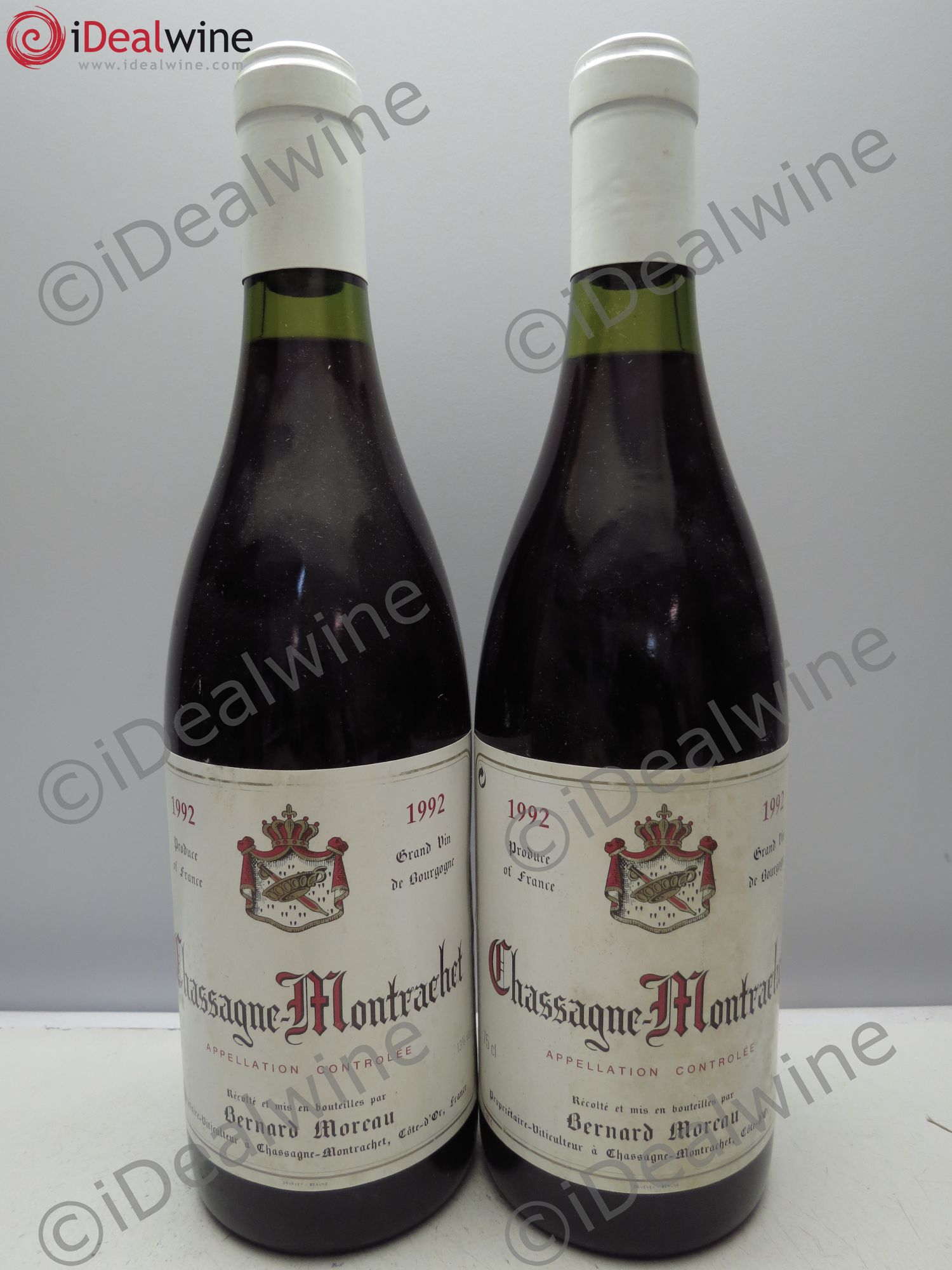 Chassagne-Montrachet Domaine Gérard Moreau(sans prix de réserve / no reserve) 1992 - Posten von 2 Flaschen - 0