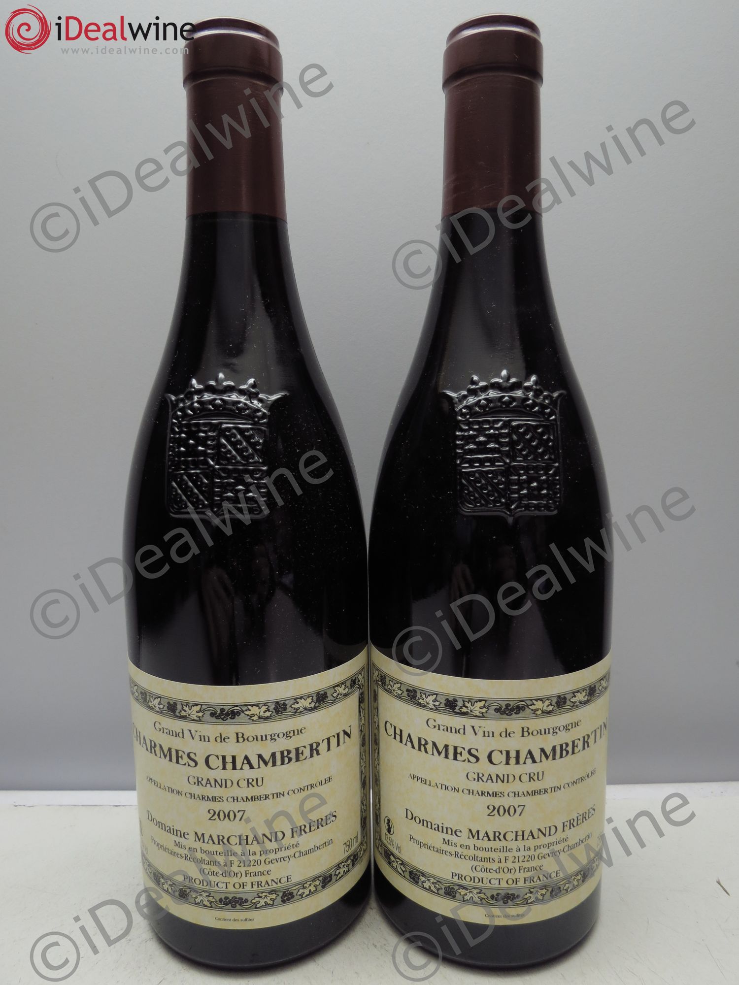 Charmes-Chambertin Grand Cru Domaine Marchand Frères(sans prix de réserve/no reserve) 2007 - Posten von 2 Flaschen - 0