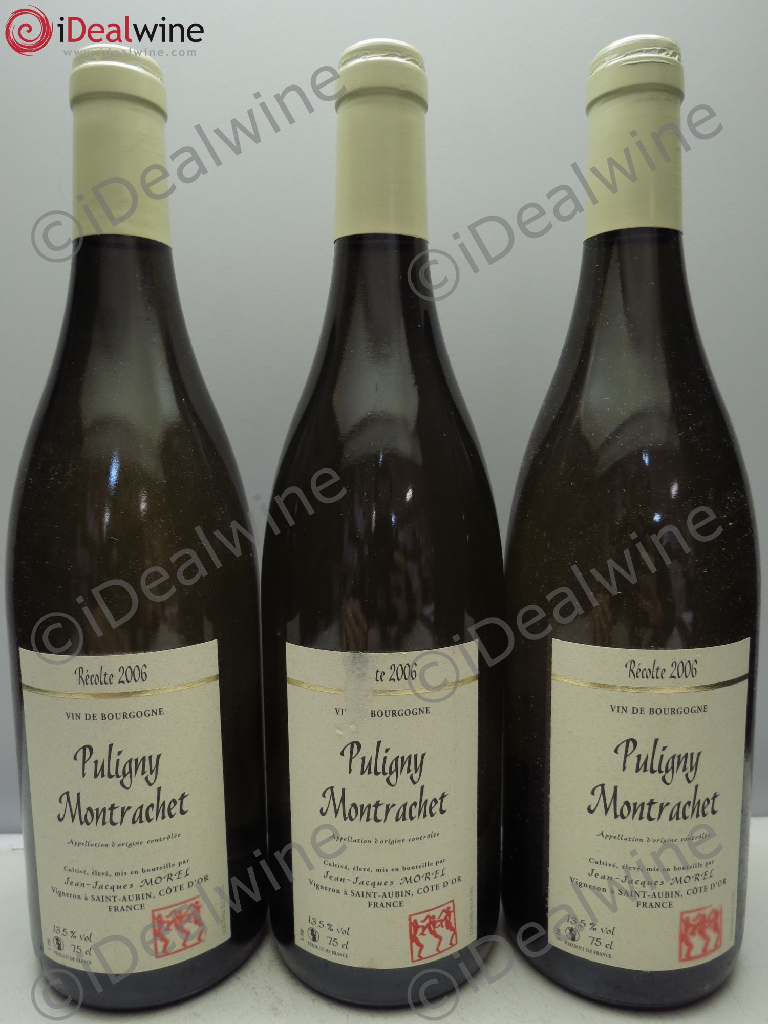 Puligny-Montrachet Domaine Jean-Jacques Morel (sans prix de réserve / no reserve) 2006 - Posten von 3 Flaschen - 0