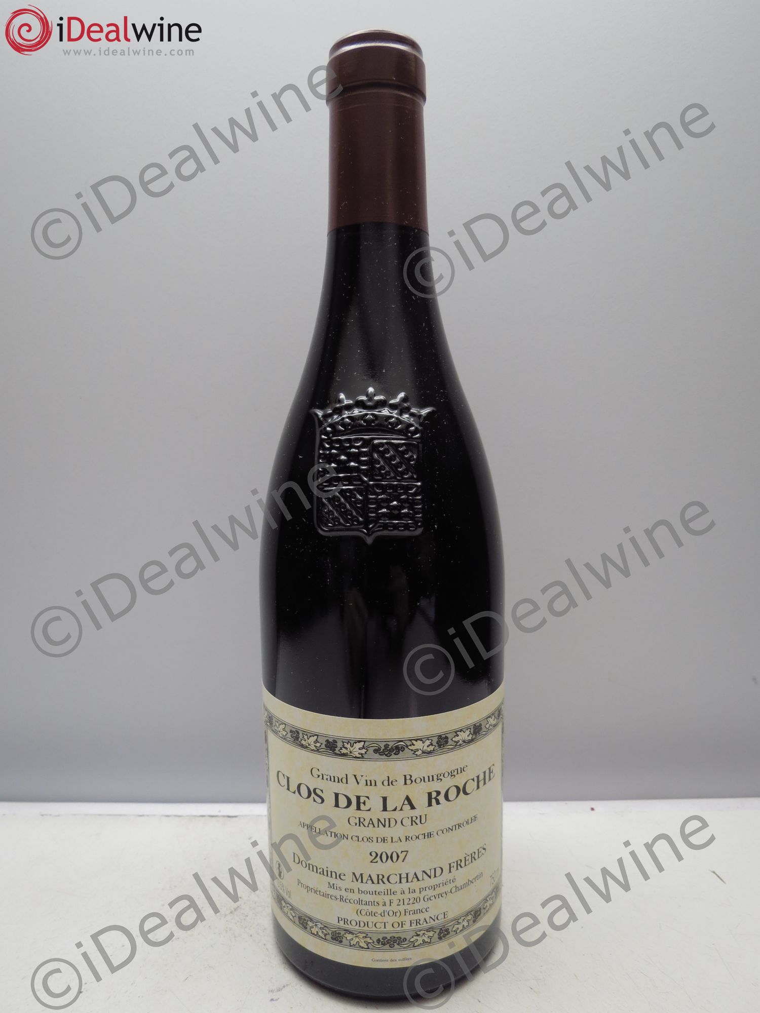 Clos de la Roche Grand Cru Domaine Marchand Frères (sans prix de reserve/no reserve) 2007 - Posten von 1 Flasche - 0