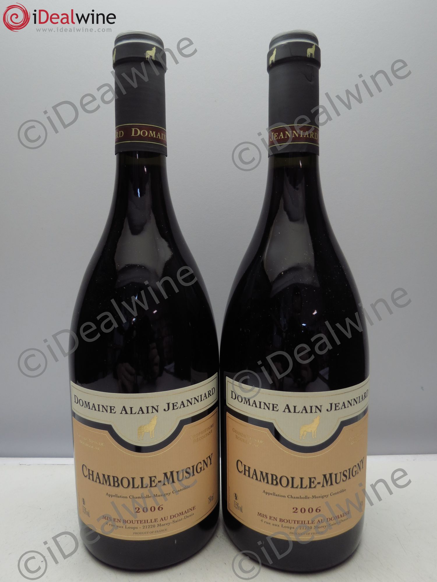 Chambolle-Musigny Domaine Alain Jeanniard (sans prix de reserve/no reserve) 2006 - Posten von 2 Flaschen - 0