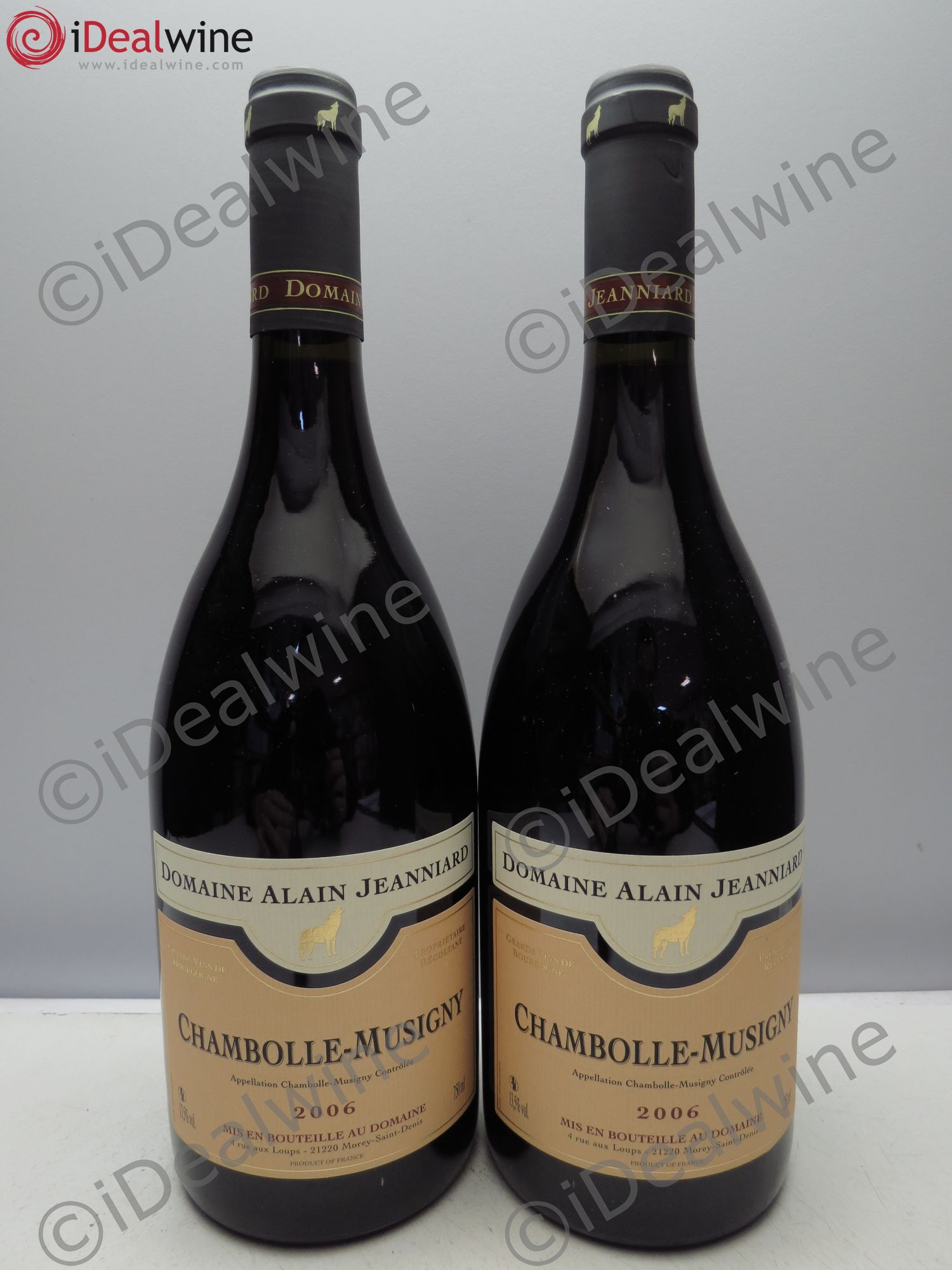 Chambolle-Musigny Domaine Alain Jeanniard (sans prix de réserve / no reserve) 2006 - Posten von 2 Flaschen - 0